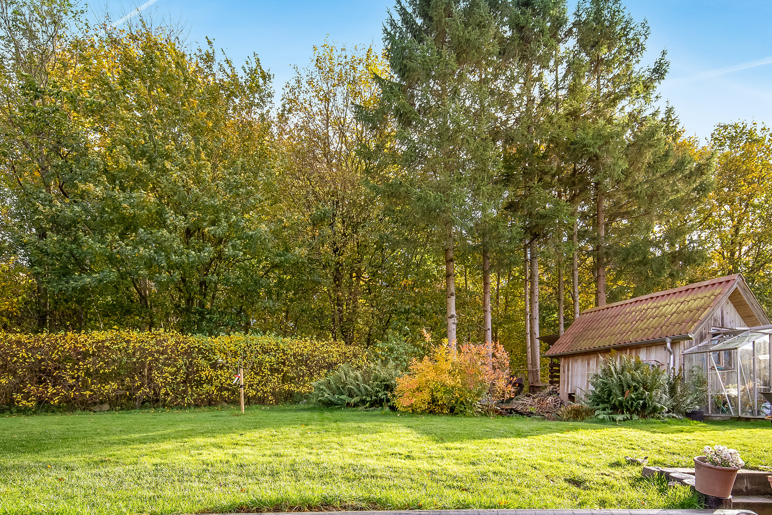 Fremhævet have billede i fuldskærmstilstand. Billede af Æblehaven 96, 6040 Egtved