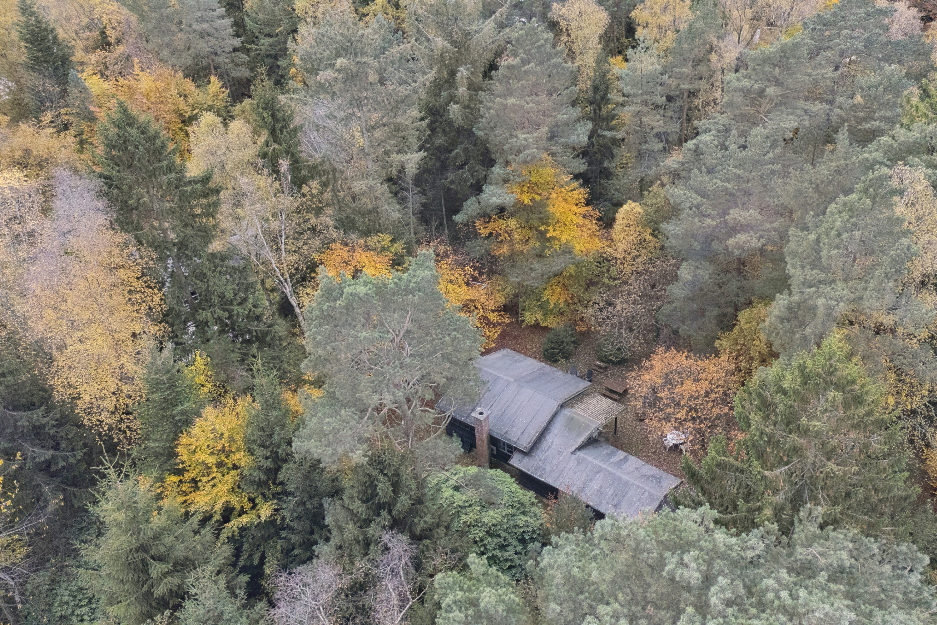 Fremhævet luftfoto billede i fuldskærmstilstand. Billede af Spættevej 2, Sandet, 3300 Frederiksværk