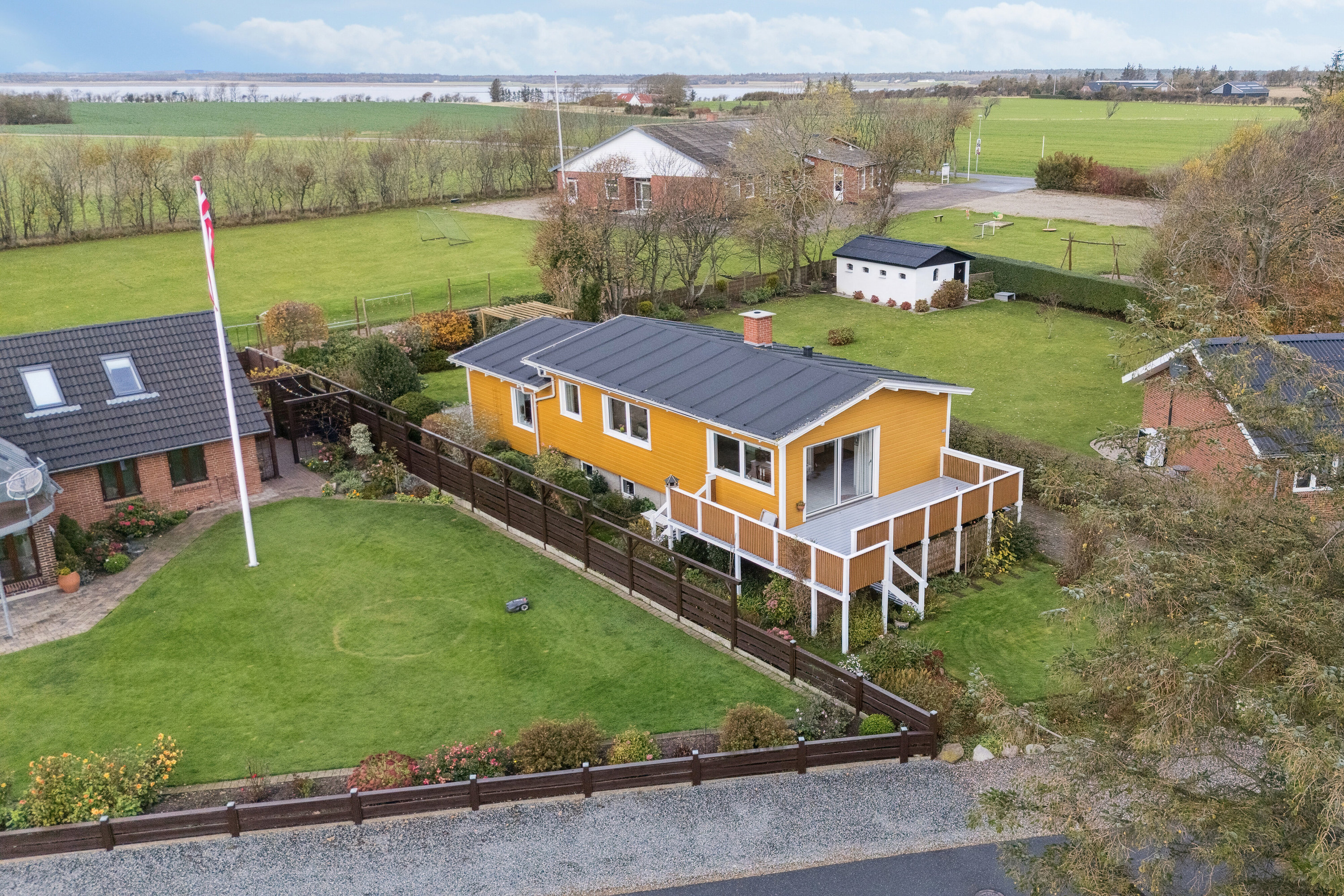 Fremhævet set fra vejen billede i fuldskærmstilstand. Billede af Gl. Feggesundvej 140, Amtoft, 7742 Vesløs