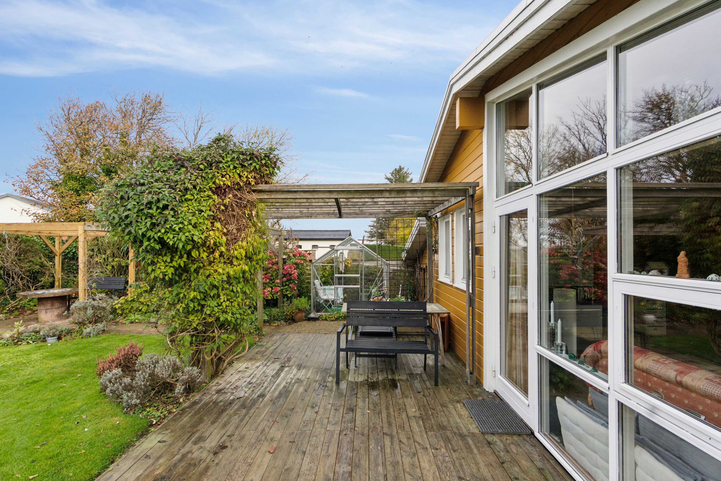 Fremhævet terrasse billede i fuldskærmstilstand. Billede af Gl. Feggesundvej 140, Amtoft, 7742 Vesløs