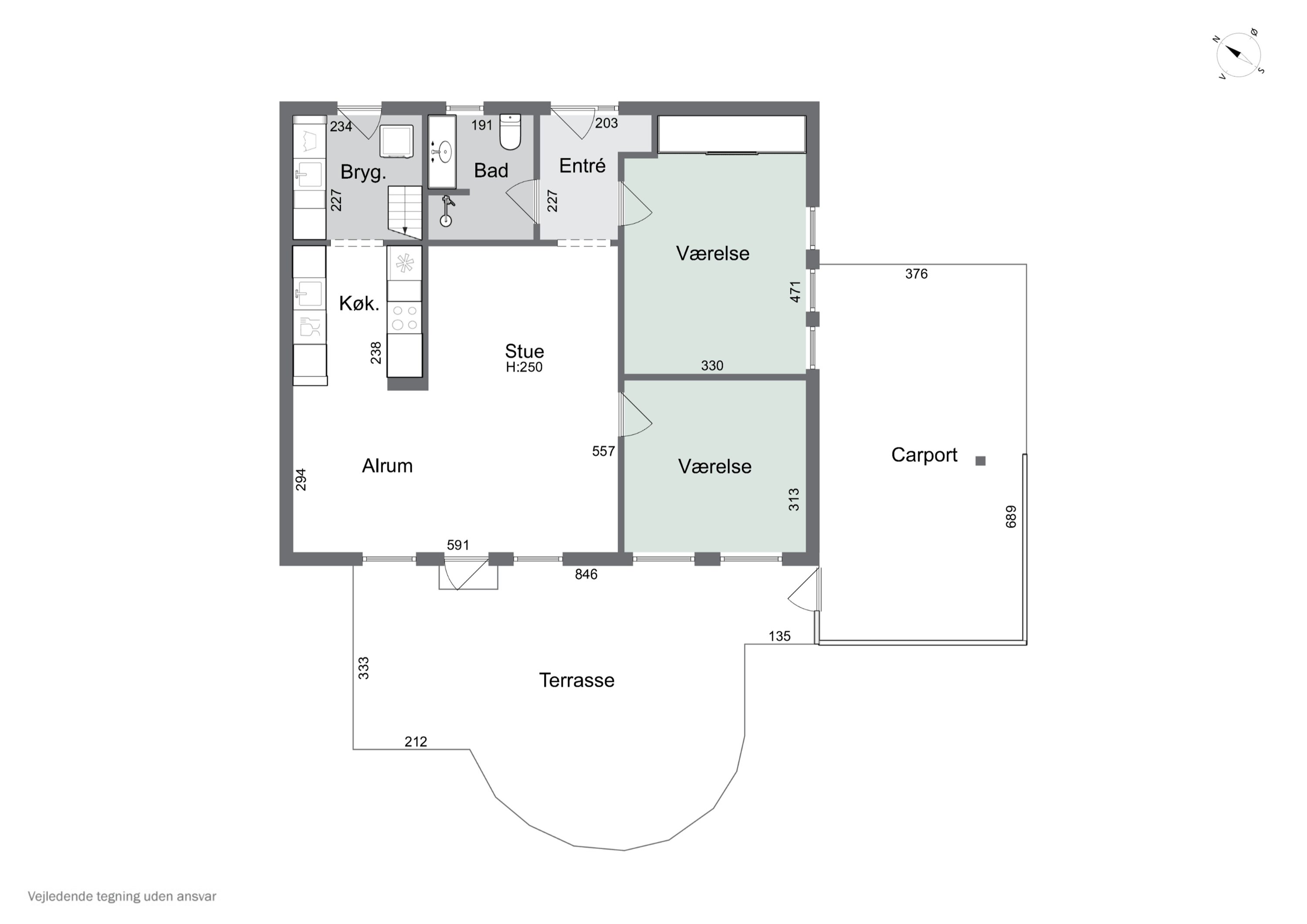 Plantegninger billede af Bluevang Alle 3A, 2610 Rødovre