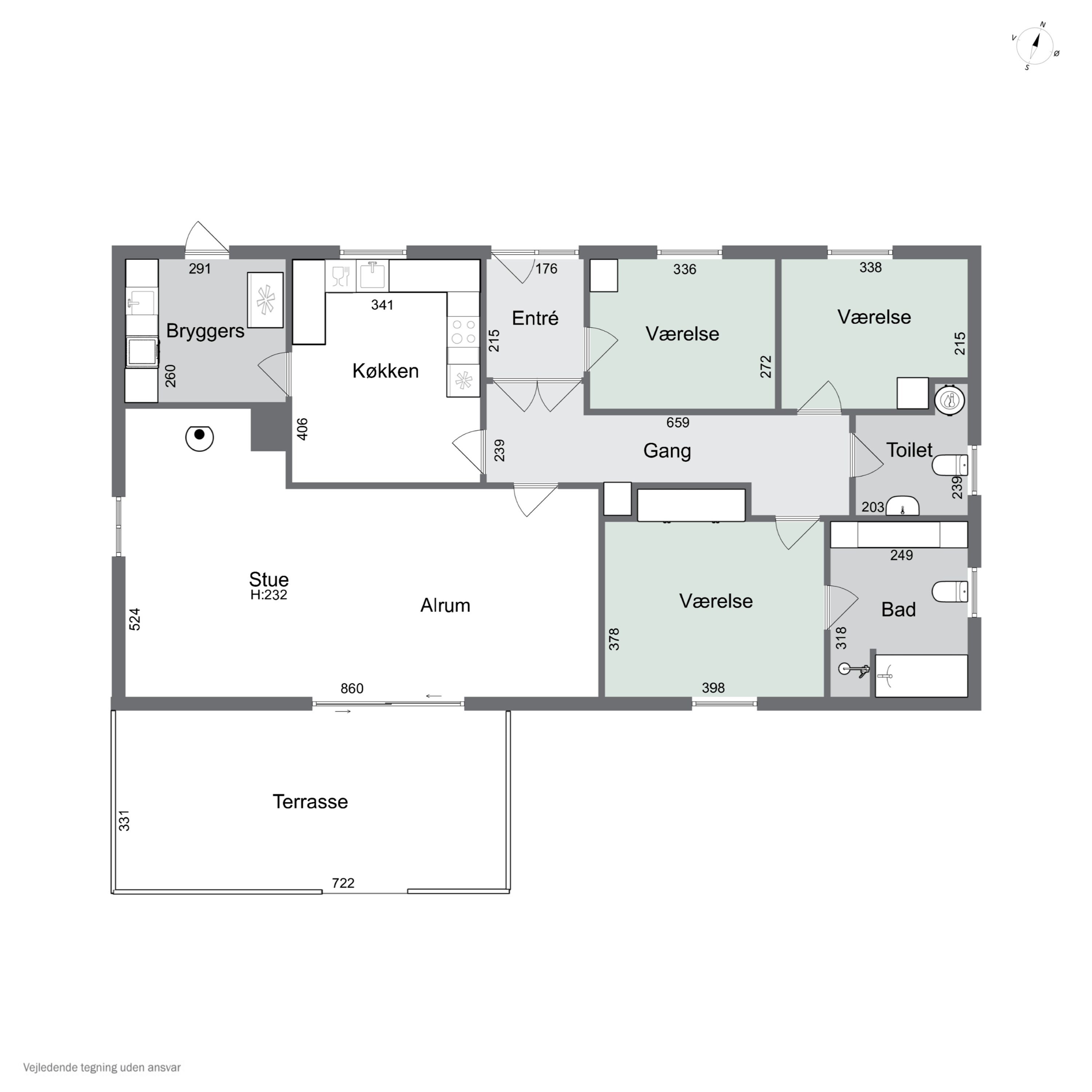 Plantegninger billede af Fjordbakken 54, 4400 Kalundborg