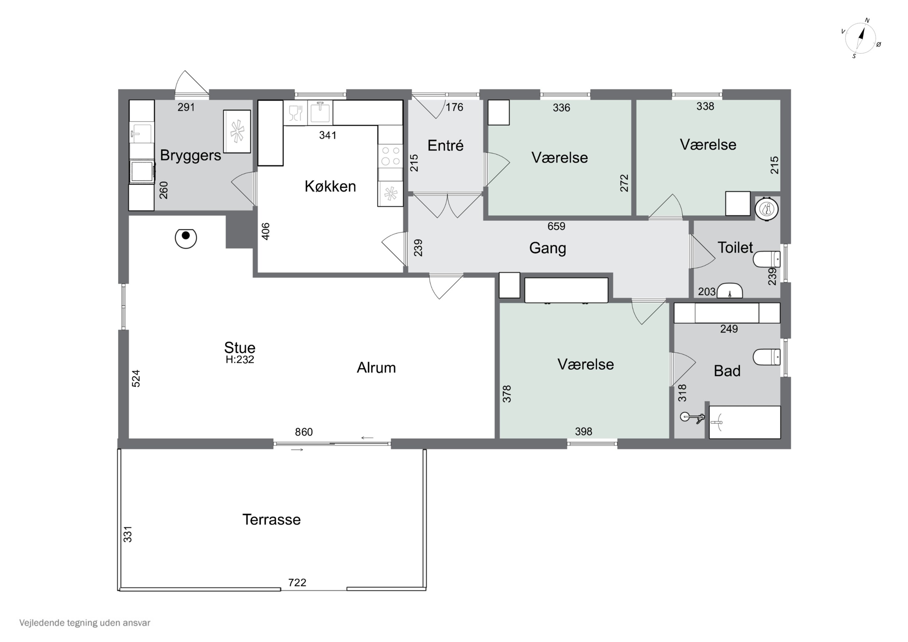 Plantegninger billede af Fjordbakken 54, 4400 Kalundborg