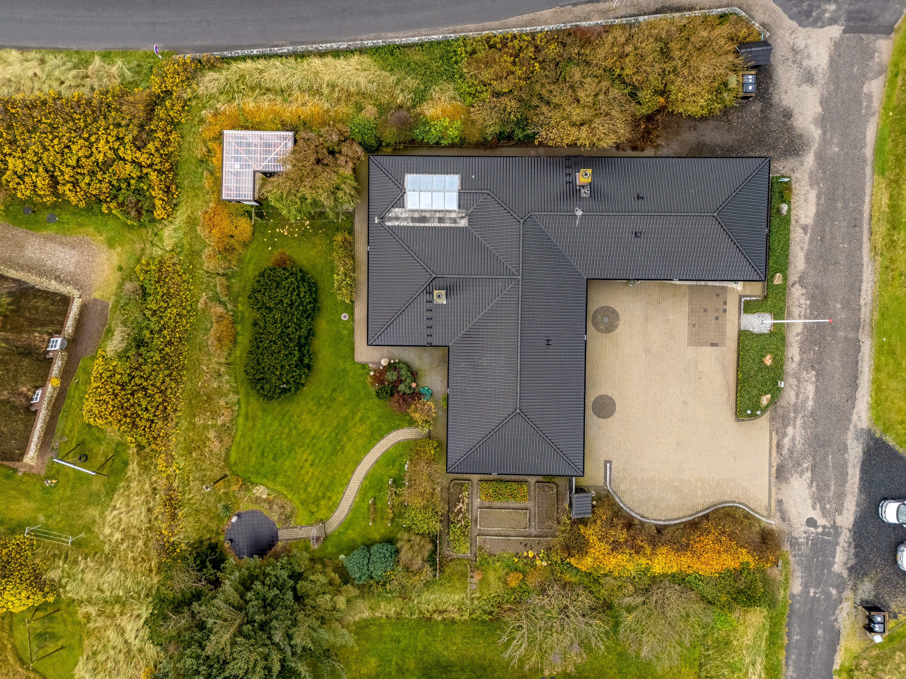 Fremhævet luftfoto billede i fuldskærmstilstand. Billede af Nordsøvej 73, Søndervig, 6950 Ringkøbing