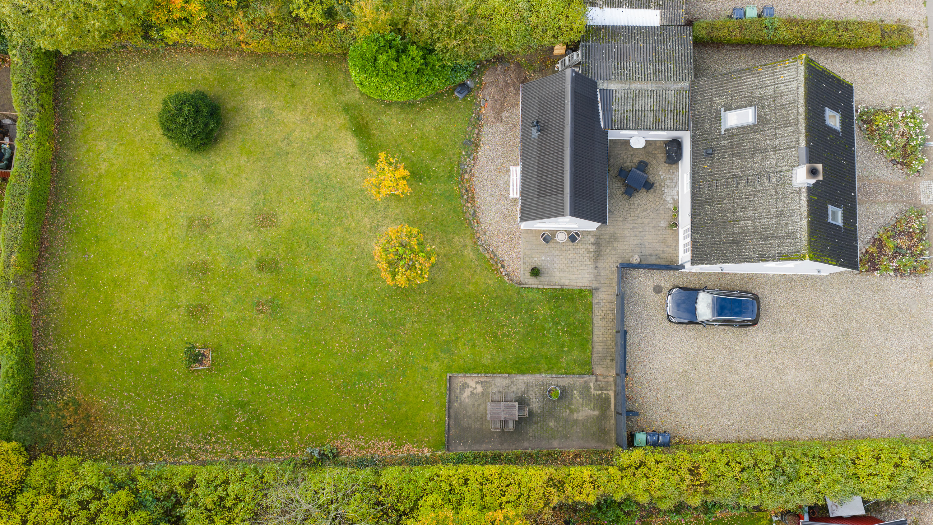 Fremhævet luftfoto billede i fuldskærmstilstand. Billede af Assensvej 469, Faldsled, 5642 Millinge