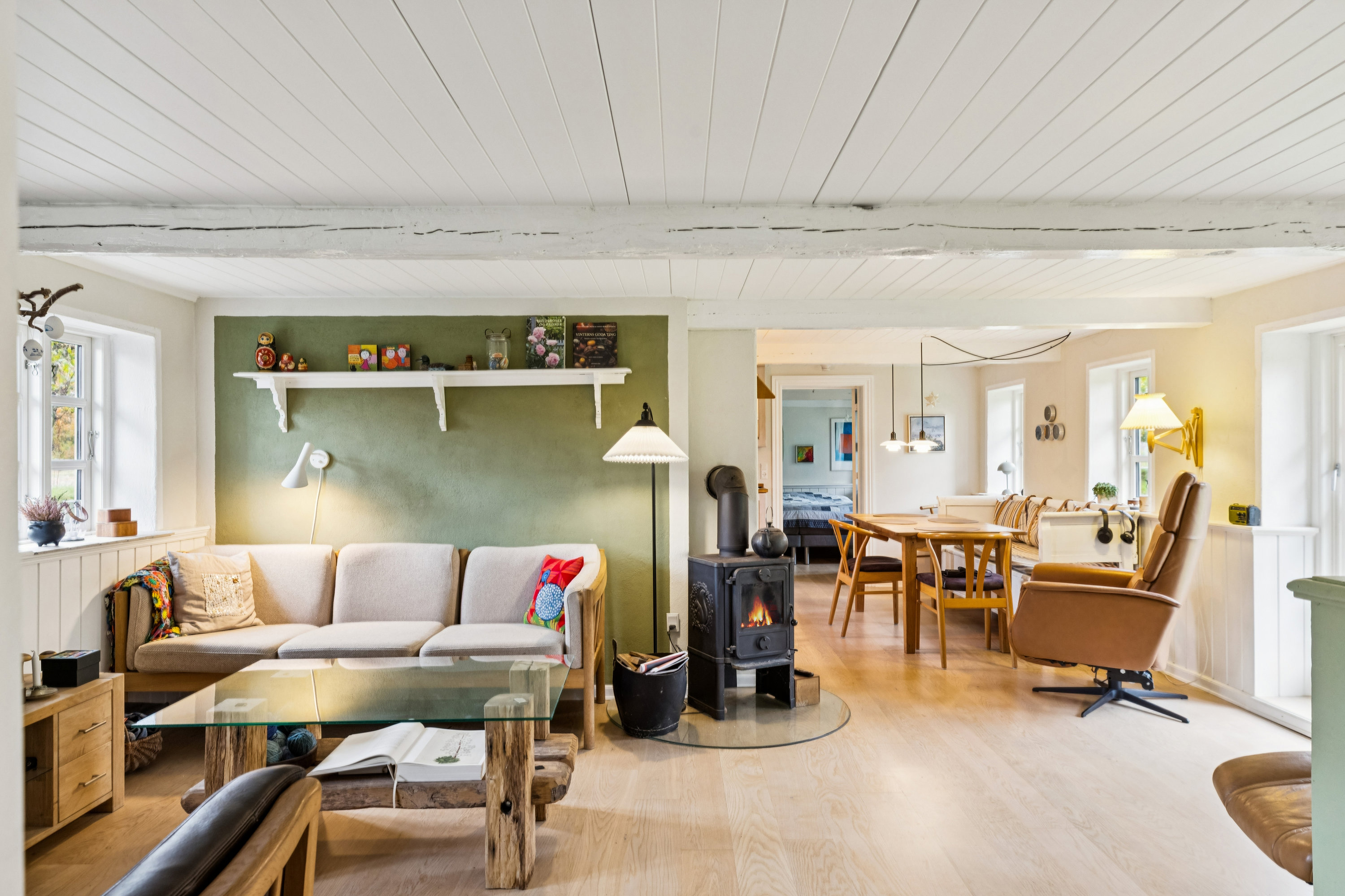 Fremhævet stue billede i fuldskærmstilstand. Billede af Videkærvej 3, St Darum, 6740 Bramming