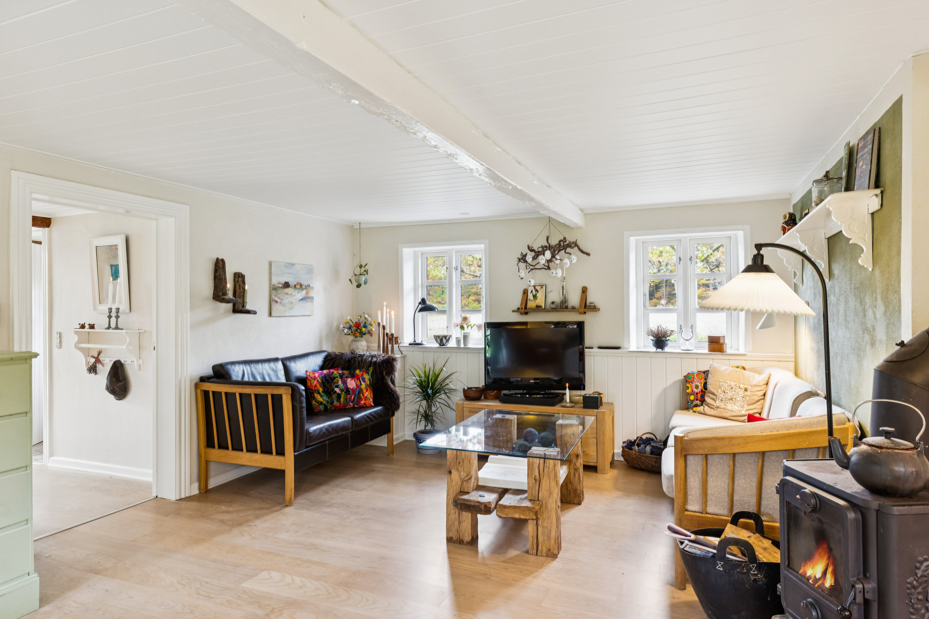 Fremhævet stue billede i fuldskærmstilstand. Billede af Videkærvej 3, St Darum, 6740 Bramming