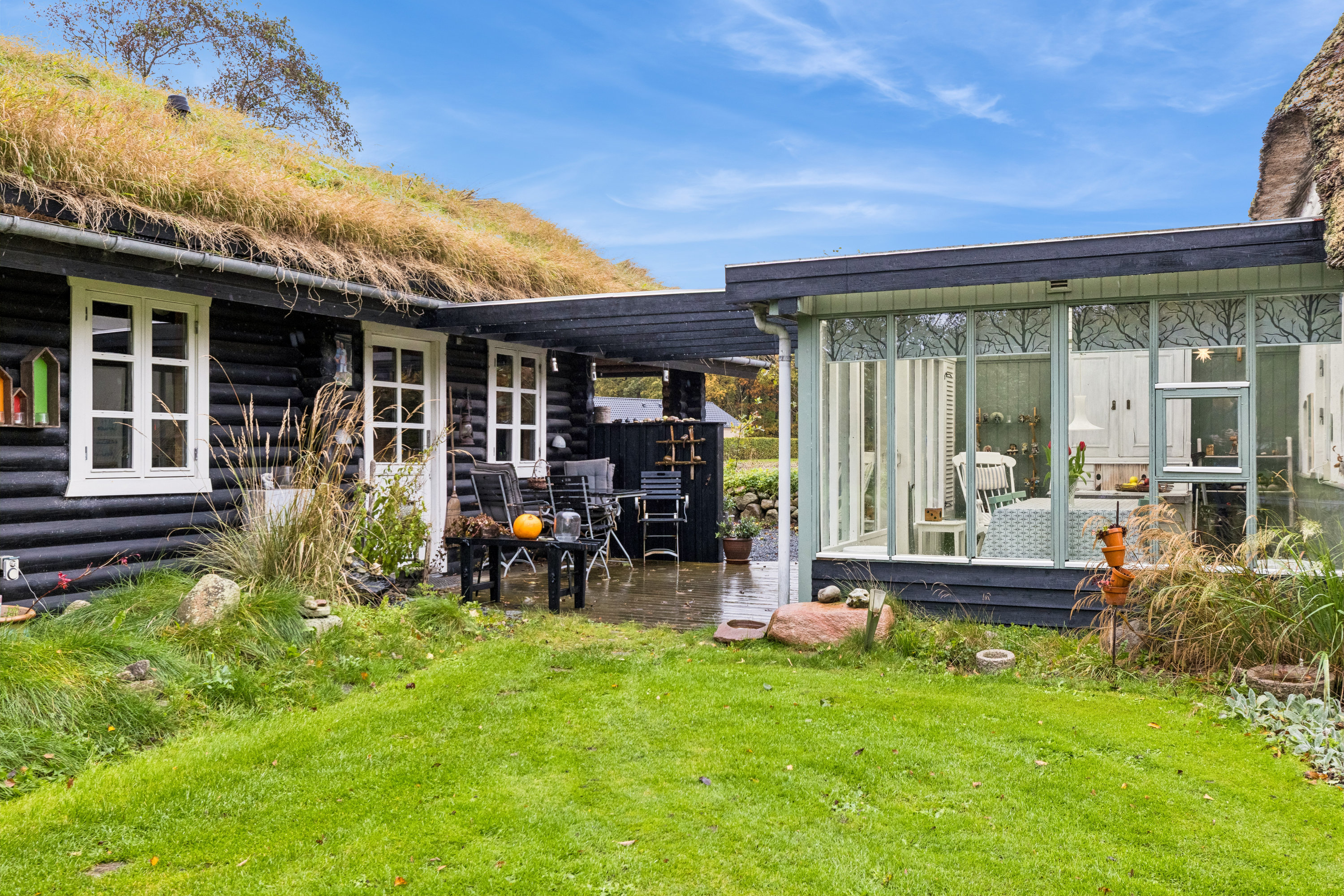 Fremhævet terrasse billede i fuldskærmstilstand. Billede af Videkærvej 3, St Darum, 6740 Bramming