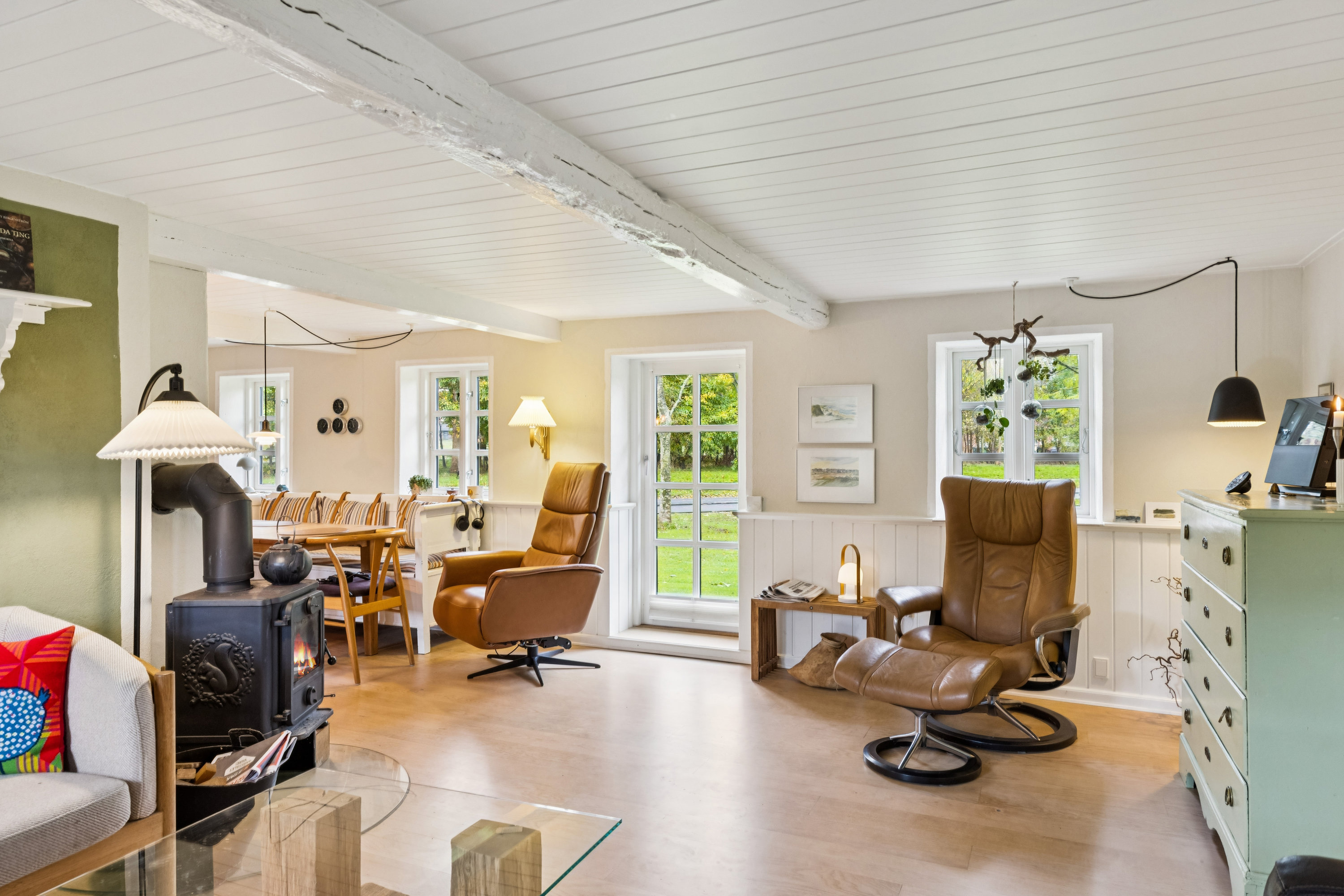 Fremhævet stue billede i fuldskærmstilstand. Billede af Videkærvej 3, St Darum, 6740 Bramming