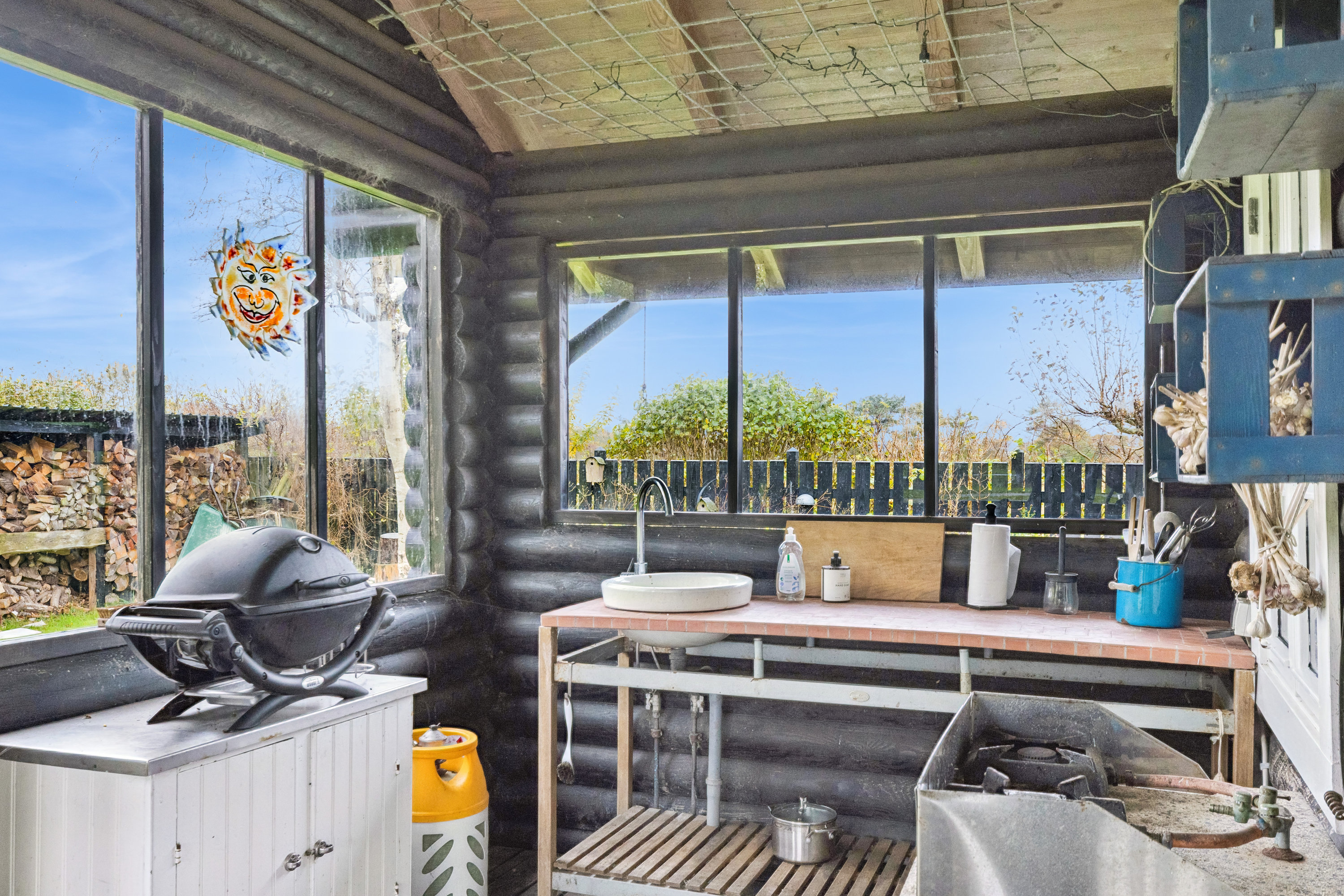 Fremhævet overdækket terrasse billede i fuldskærmstilstand. Billede af Videkærvej 3, St Darum, 6740 Bramming