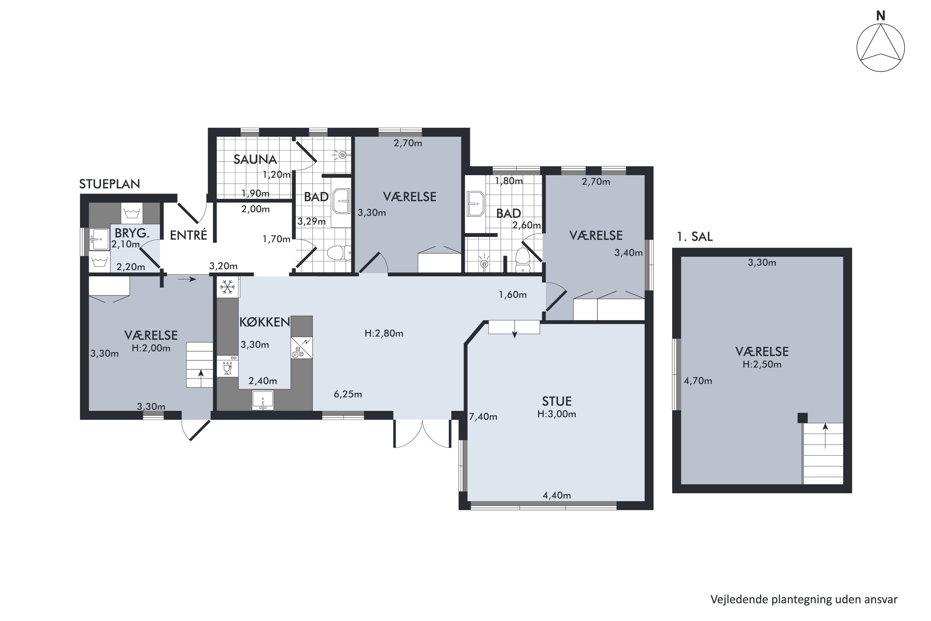 Plantegninger billede af Vandrerstien 7, Gl. Skagen, 9990 Skagen