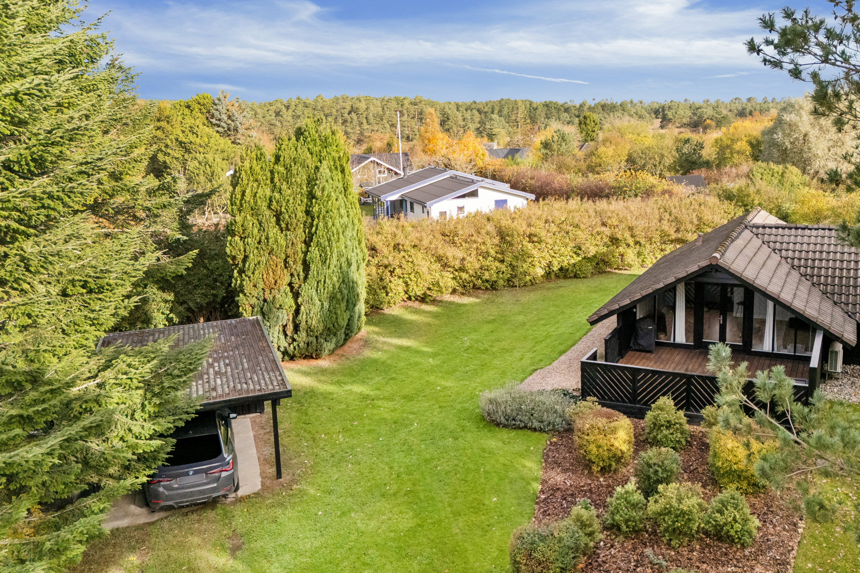 Fremhævet luftfoto billede i fuldskærmstilstand. Billede af S. Jonassens Vej 24, Egsmark Strand, 8400 Ebeltoft