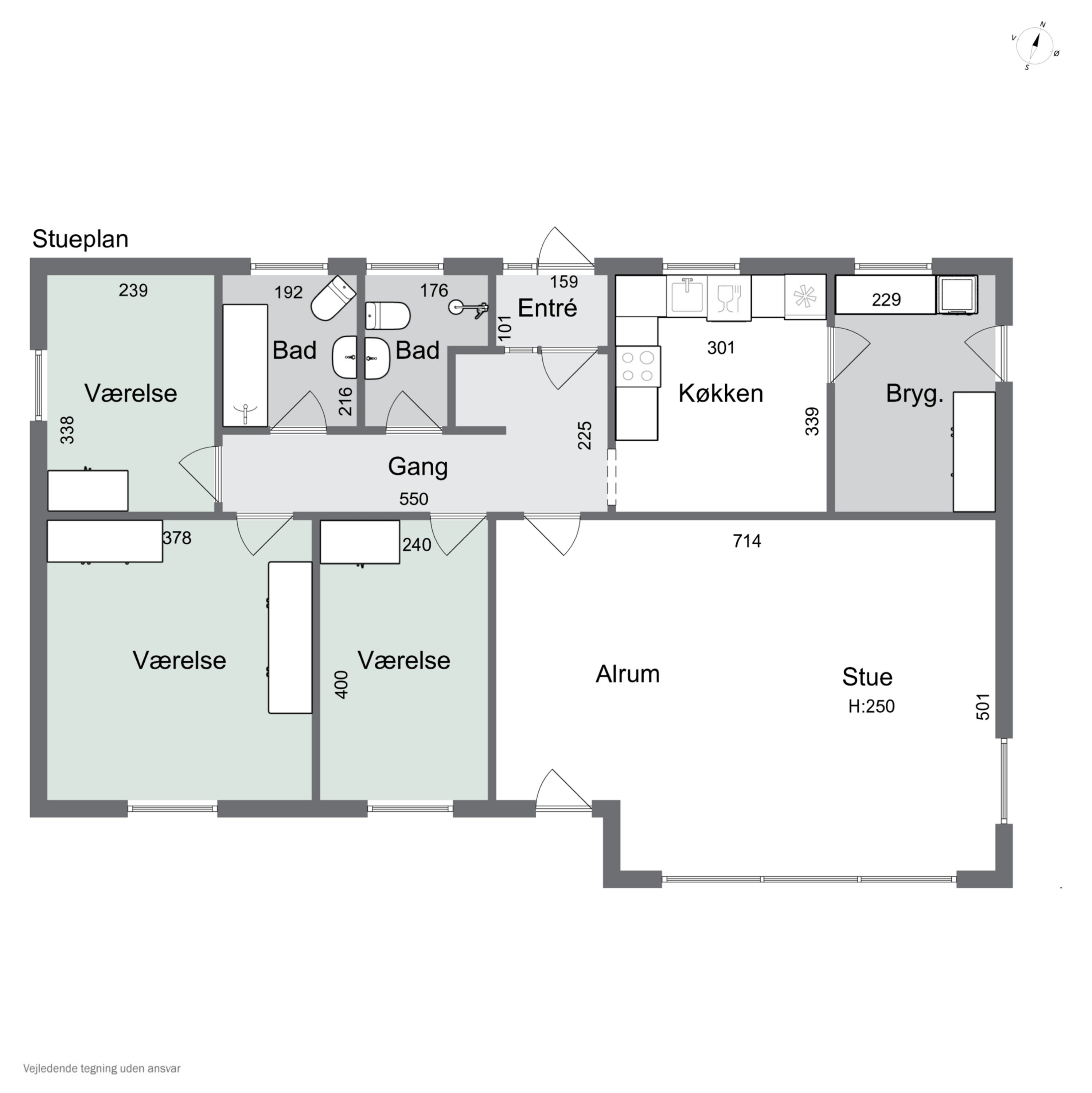 Plantegninger billede af Møllevangen 15, 3770 Allinge