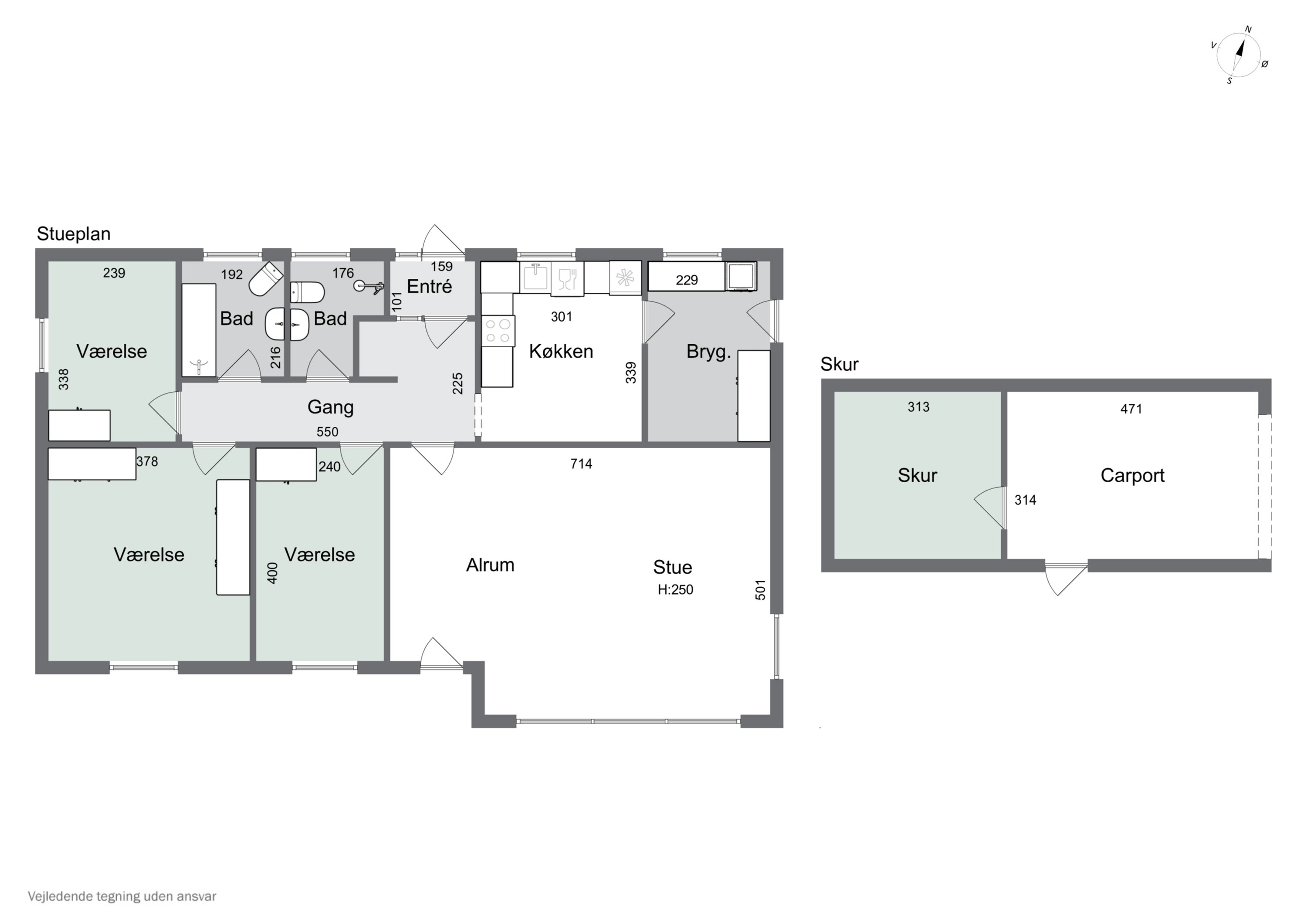 Plantegninger billede af Møllevangen 15, 3770 Allinge