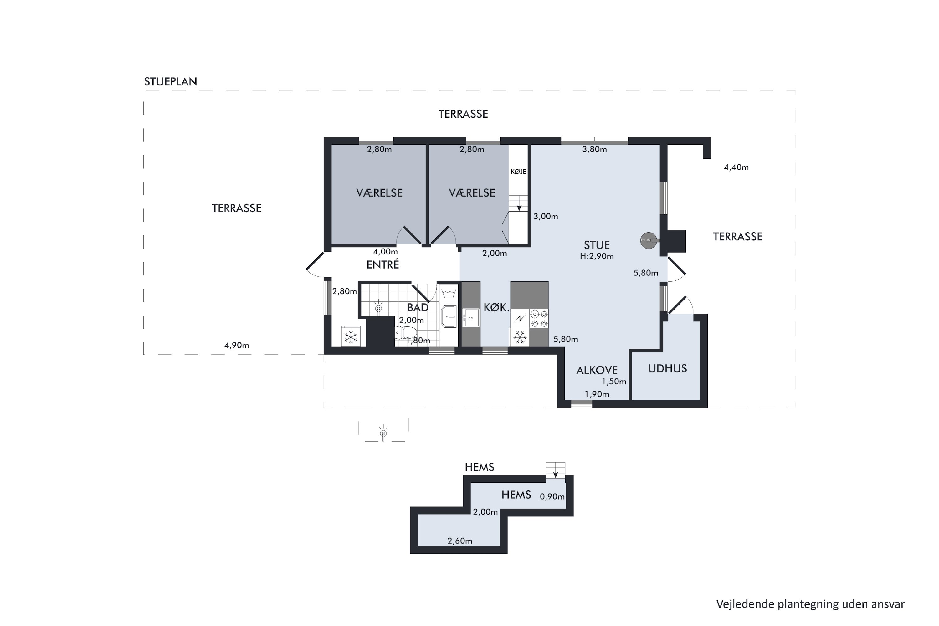 Plantegninger billede af Elvervej 49, Napstjert, 9982 Ålbæk