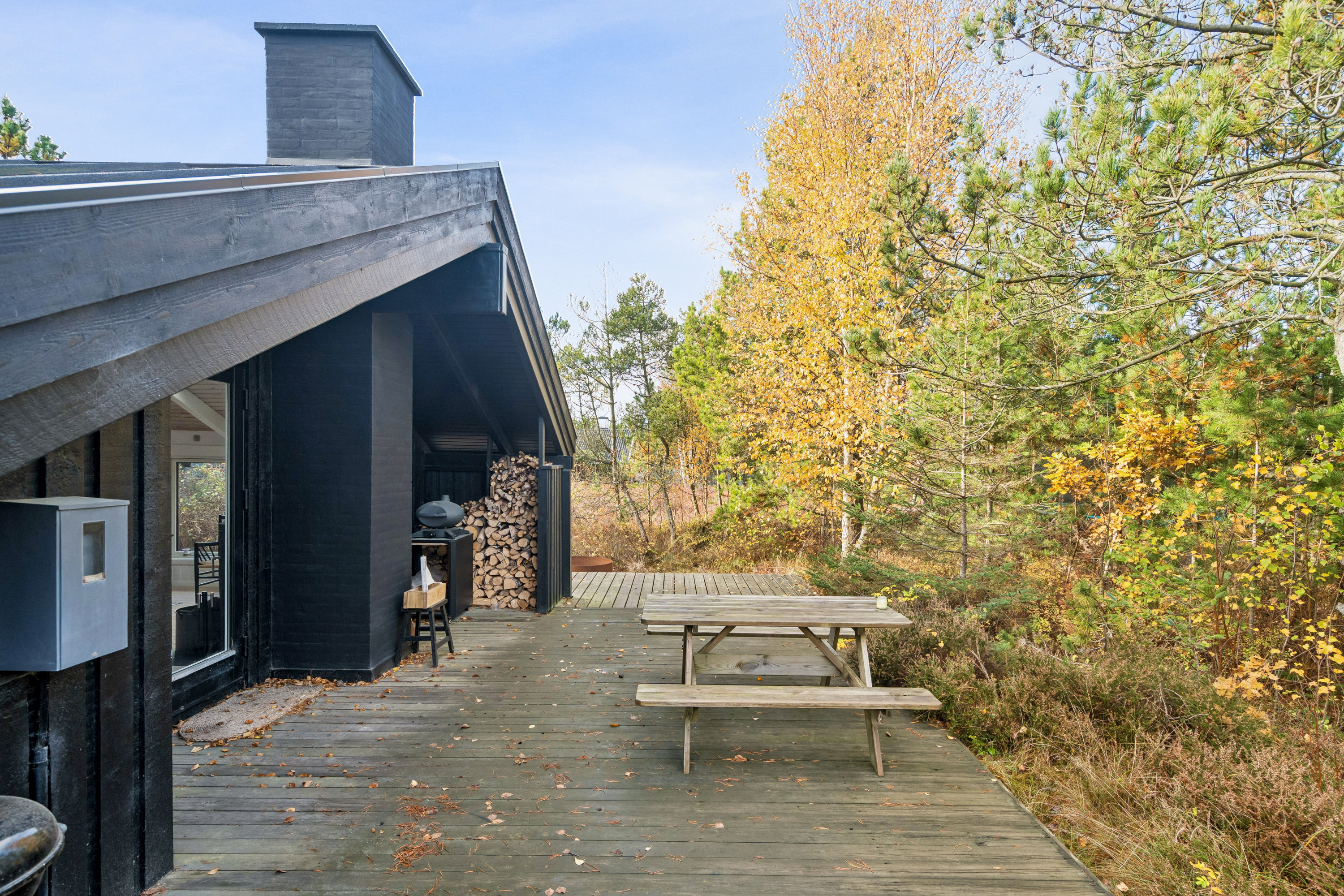 Fremhævet terrasse billede i fuldskærmstilstand. Billede af Elvervej 49, Napstjert, 9982 Ålbæk