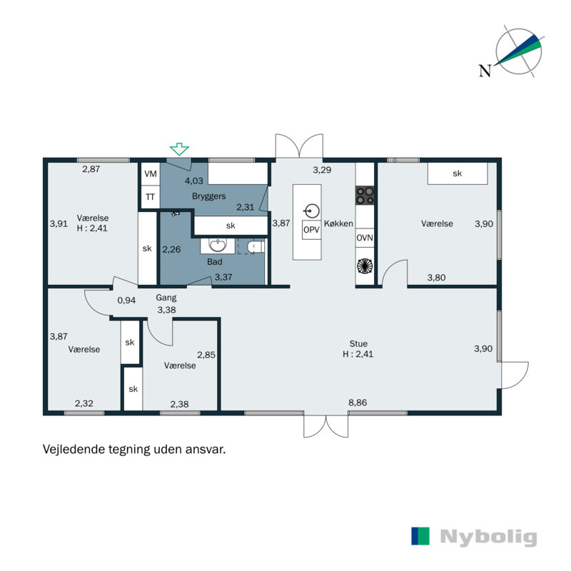 Plantegninger billede af Højgårdsvej 30, 8362 Hørning