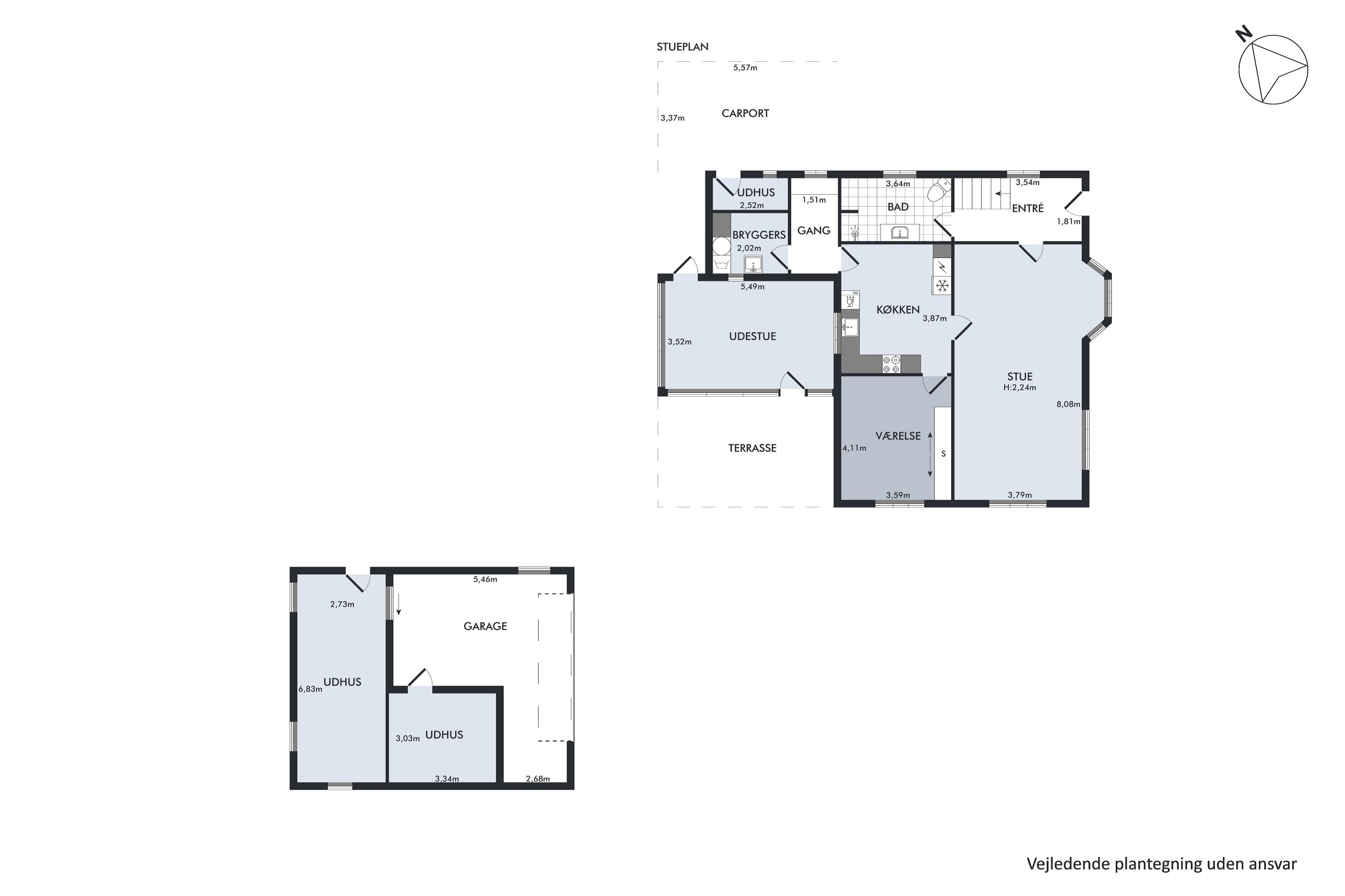 Plantegninger billede af Vestergårdsvej 14, Gerning, 8850 Bjerringbro