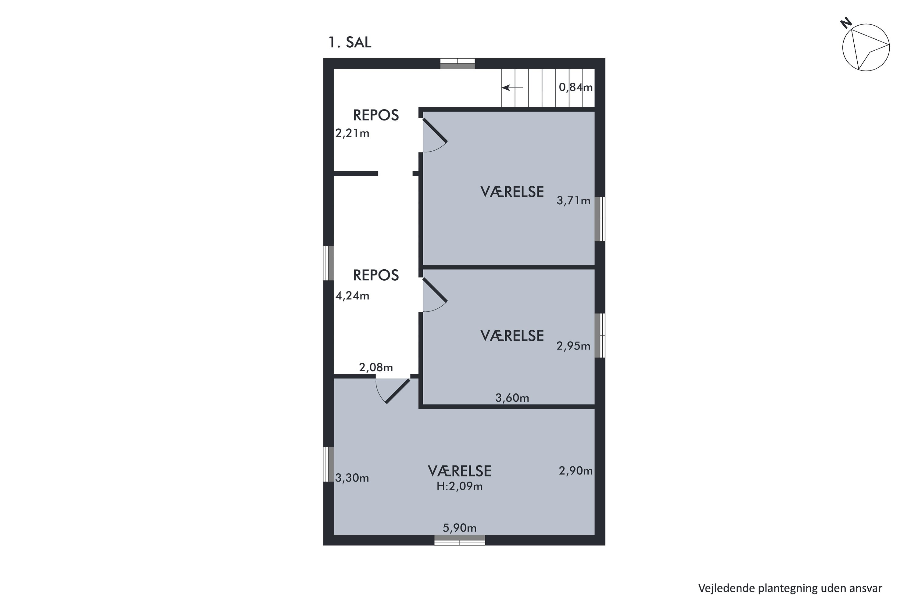 Plantegninger billede af Vestergårdsvej 14, Gerning, 8850 Bjerringbro