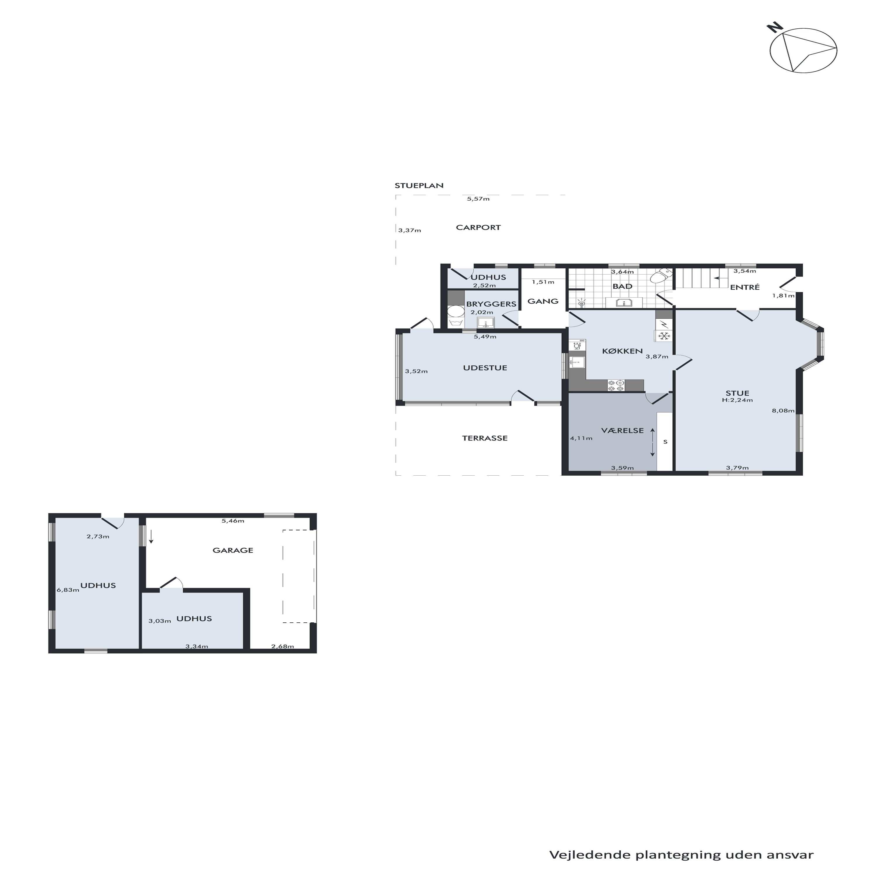 Plantegninger billede af Vestergårdsvej 14, Gerning, 8850 Bjerringbro