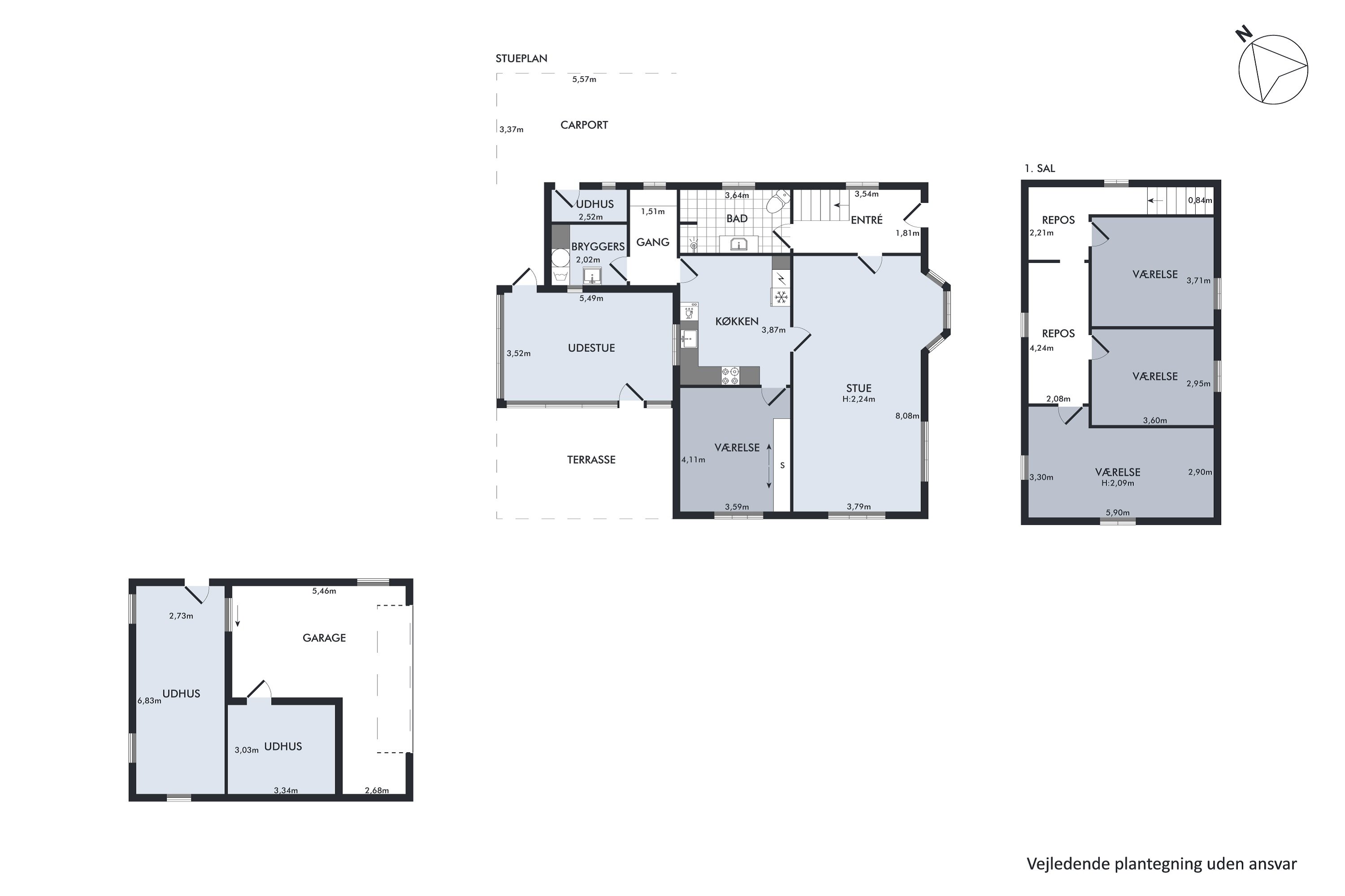Plantegninger billede af Vestergårdsvej 14, Gerning, 8850 Bjerringbro