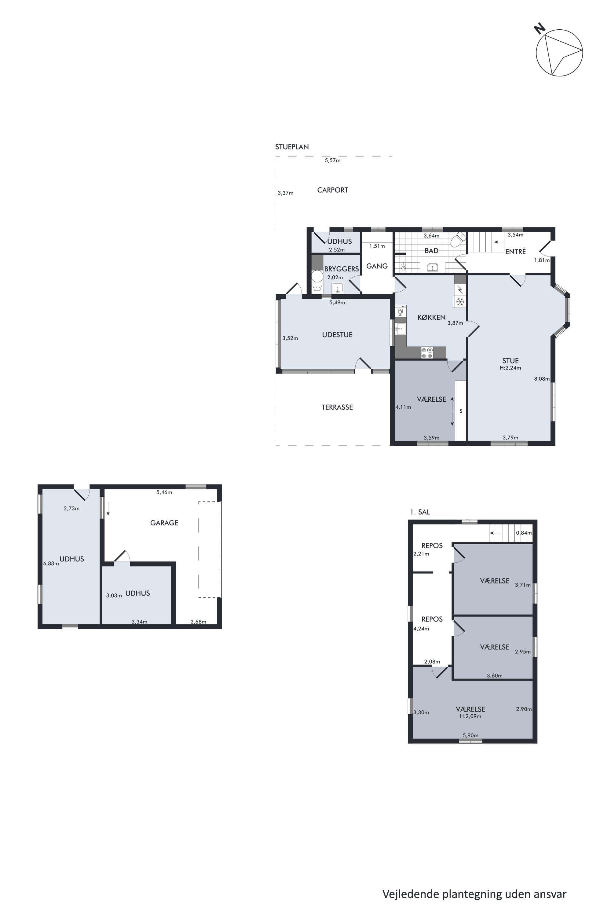Plantegninger billede af Vestergårdsvej 14, Gerning, 8850 Bjerringbro