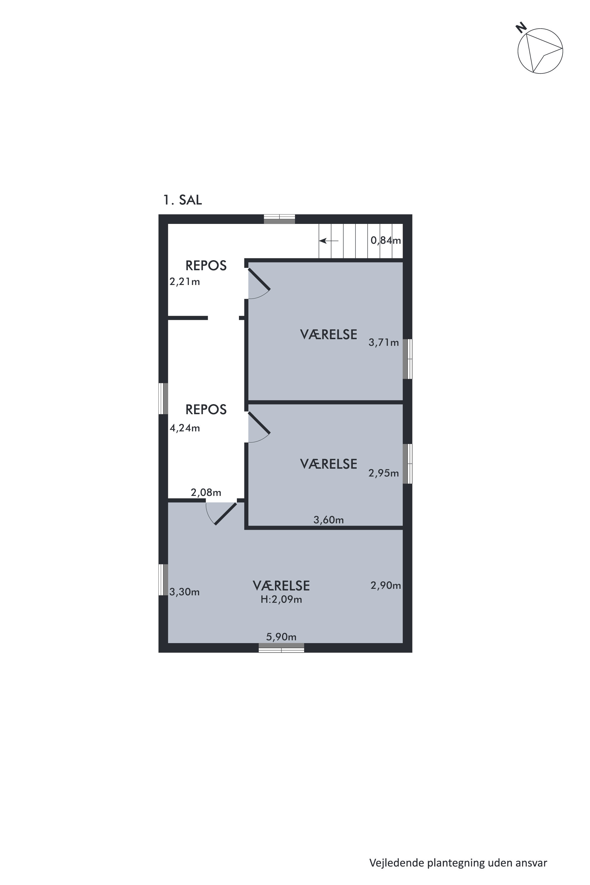 Plantegninger billede af Vestergårdsvej 14, Gerning, 8850 Bjerringbro