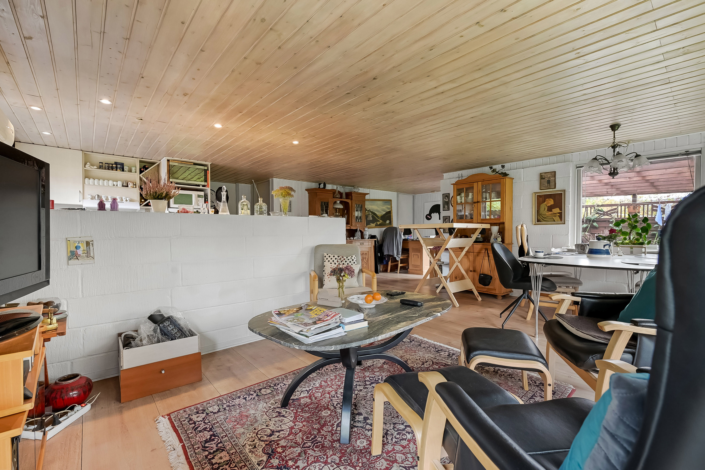 Fremhævet stue billede i fuldskærmstilstand. Billede af Lyngvej 3, Toftum Bjerge, 7600 Struer