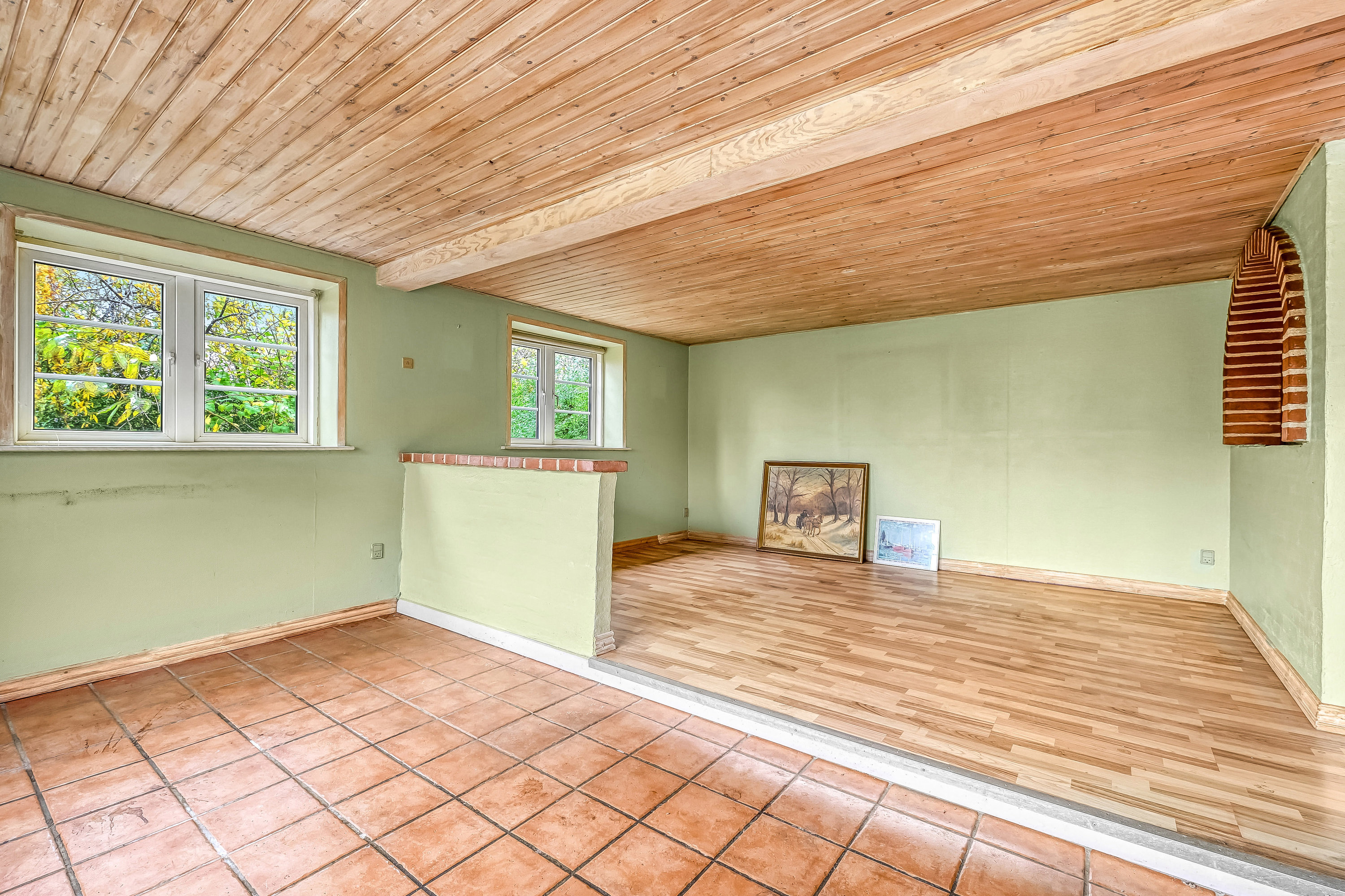 Fremhævet stue billede i fuldskærmstilstand. Billede af Mælkevejen 1, Vedersø, 6990 Ulfborg