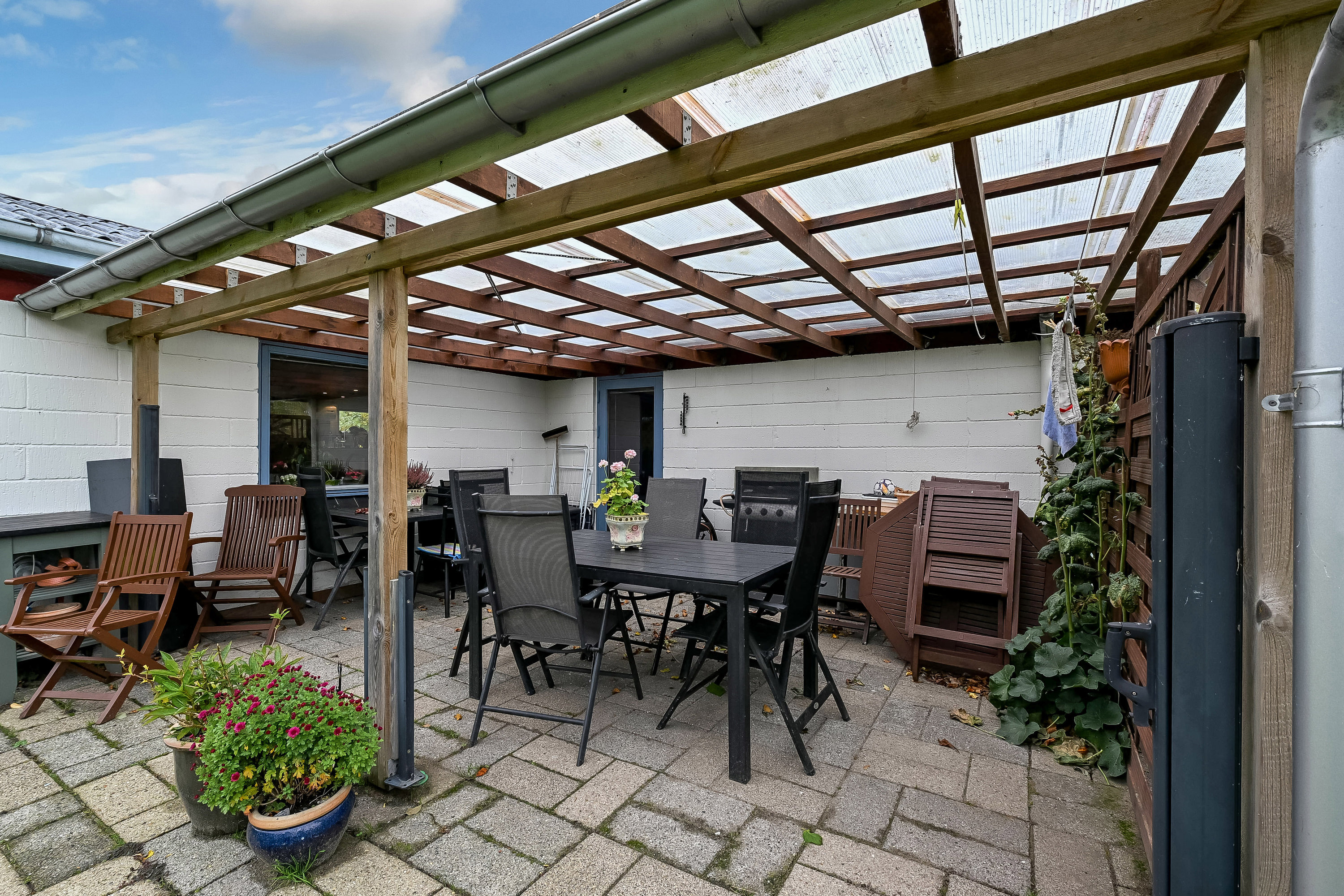 Fremhævet terrasse billede i fuldskærmstilstand. Billede af Lyngvej 3, Toftum Bjerge, 7600 Struer