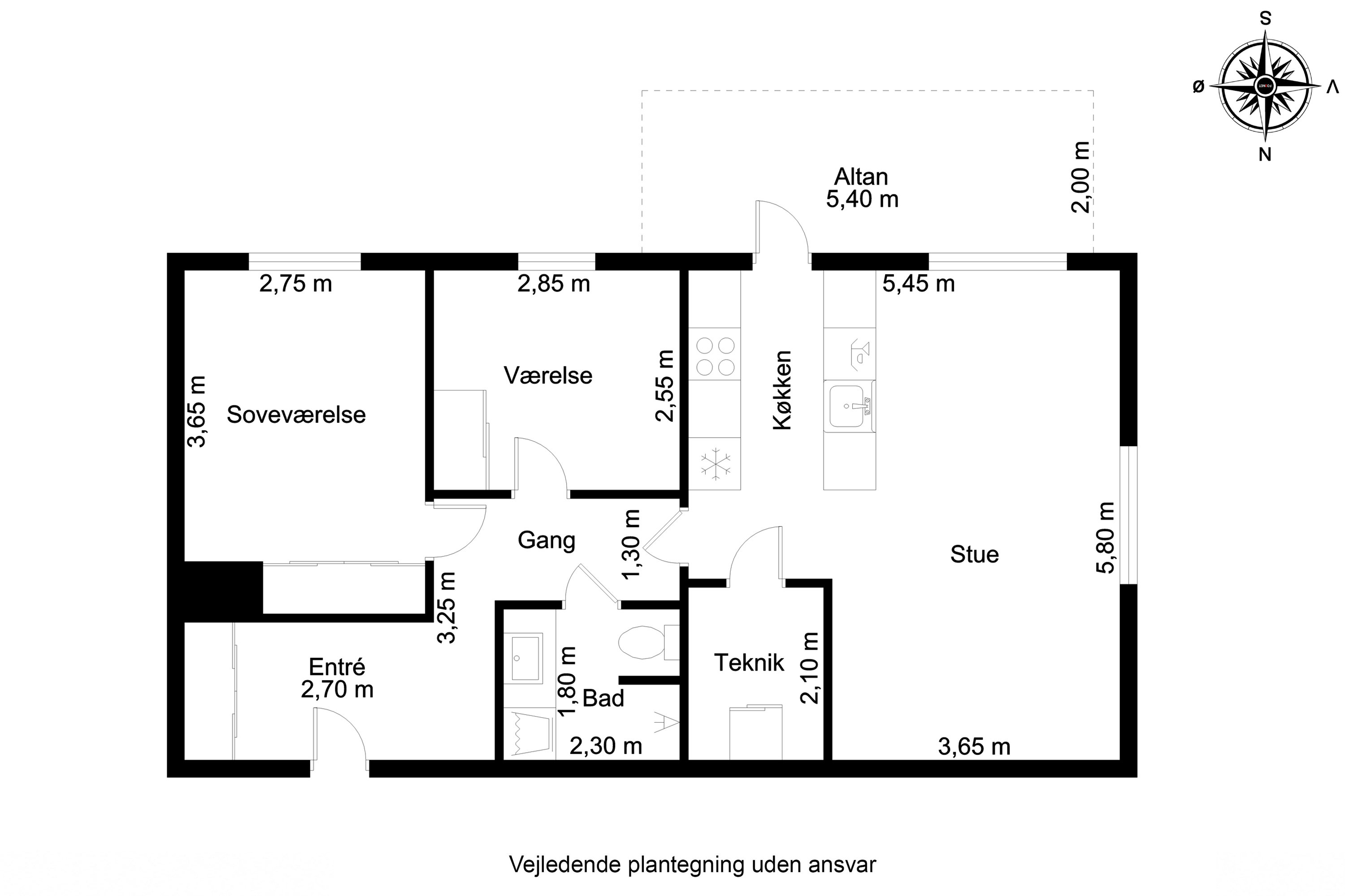 Plantegninger billede af Guldrankevej 11, 1. 3., 5200 Odense V