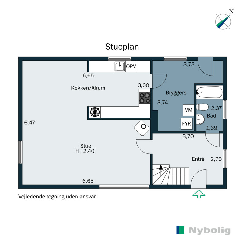 Plantegninger billede af Apotekerbakken 16, 8783 Hornsyld
