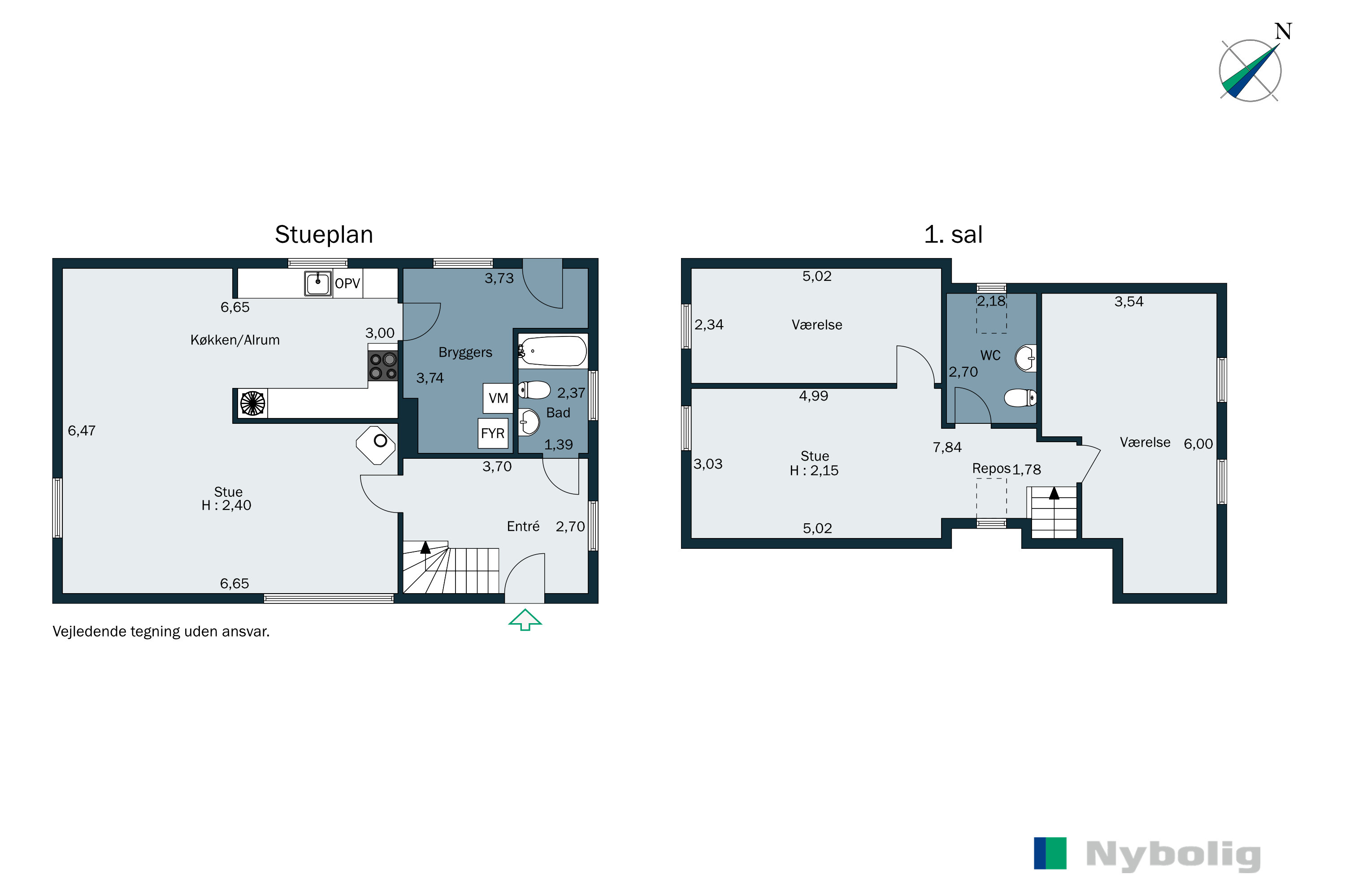 Plantegninger billede af Apotekerbakken 16, 8783 Hornsyld