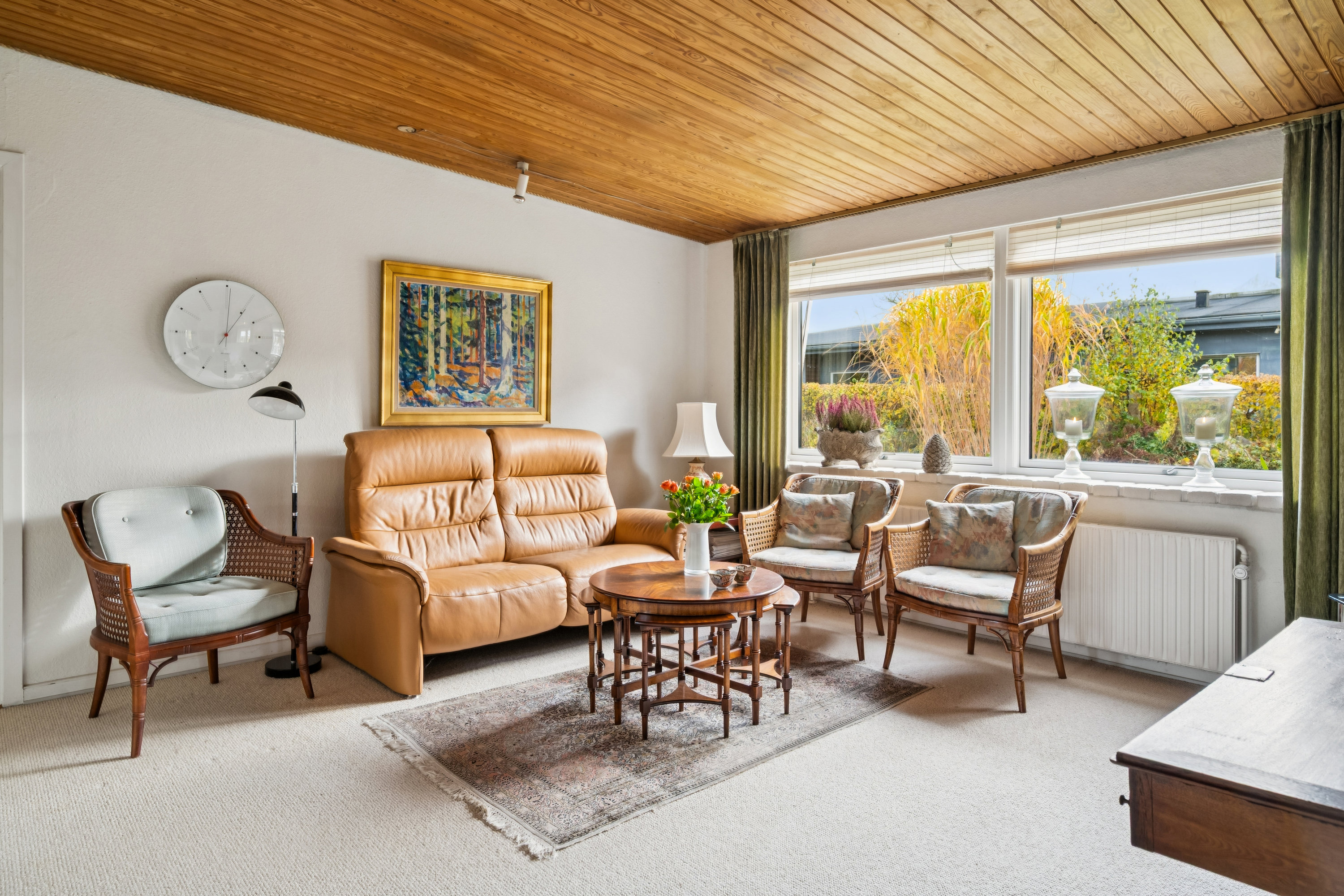 Fremhævet stue billede i fuldskærmstilstand. Billede af Johannes Grosens Vej 16, 8250 Egå