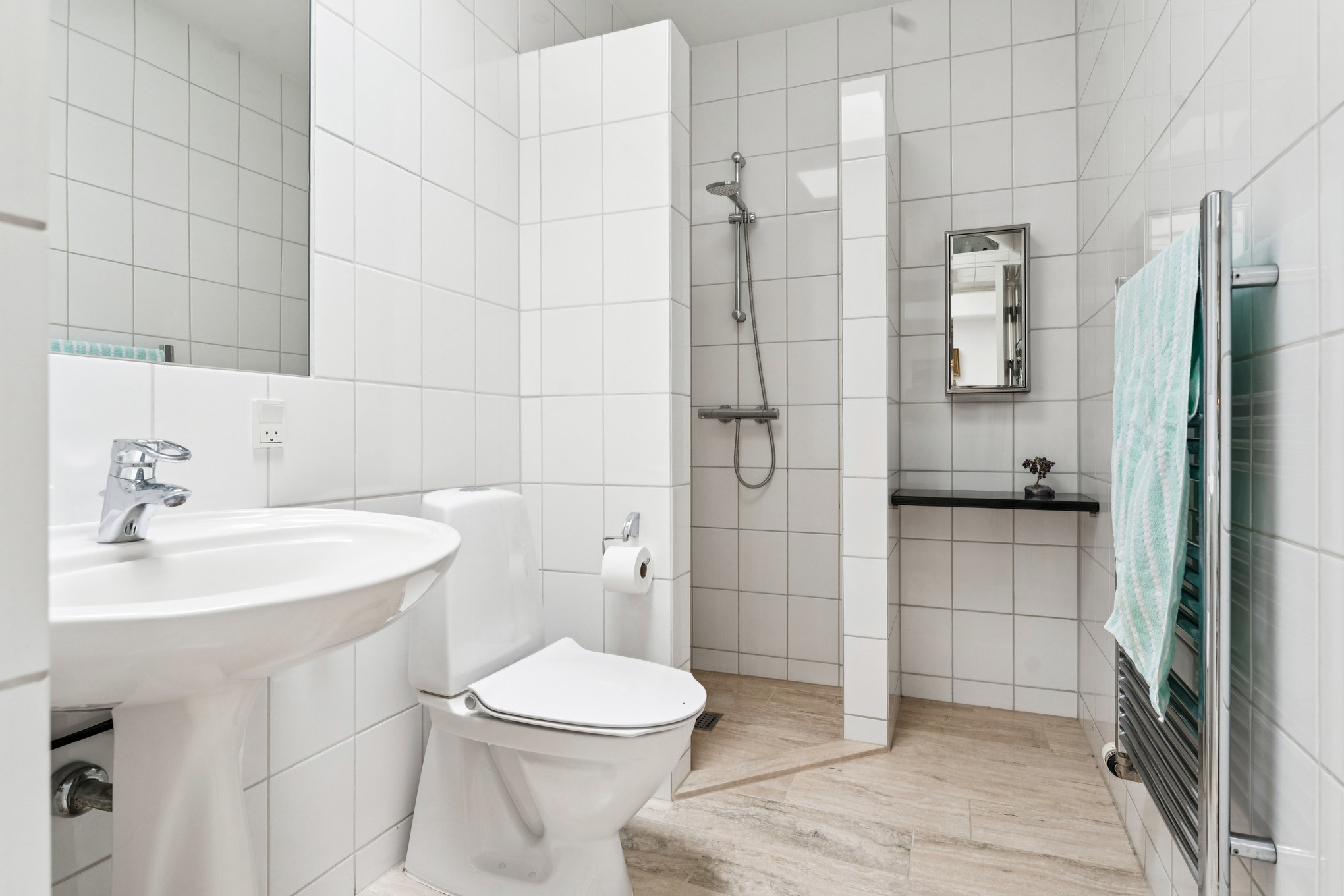 Fremhævet badeværelse billede i fuldskærmstilstand. Billede af Selandersvej 90, 8920 Randers NV