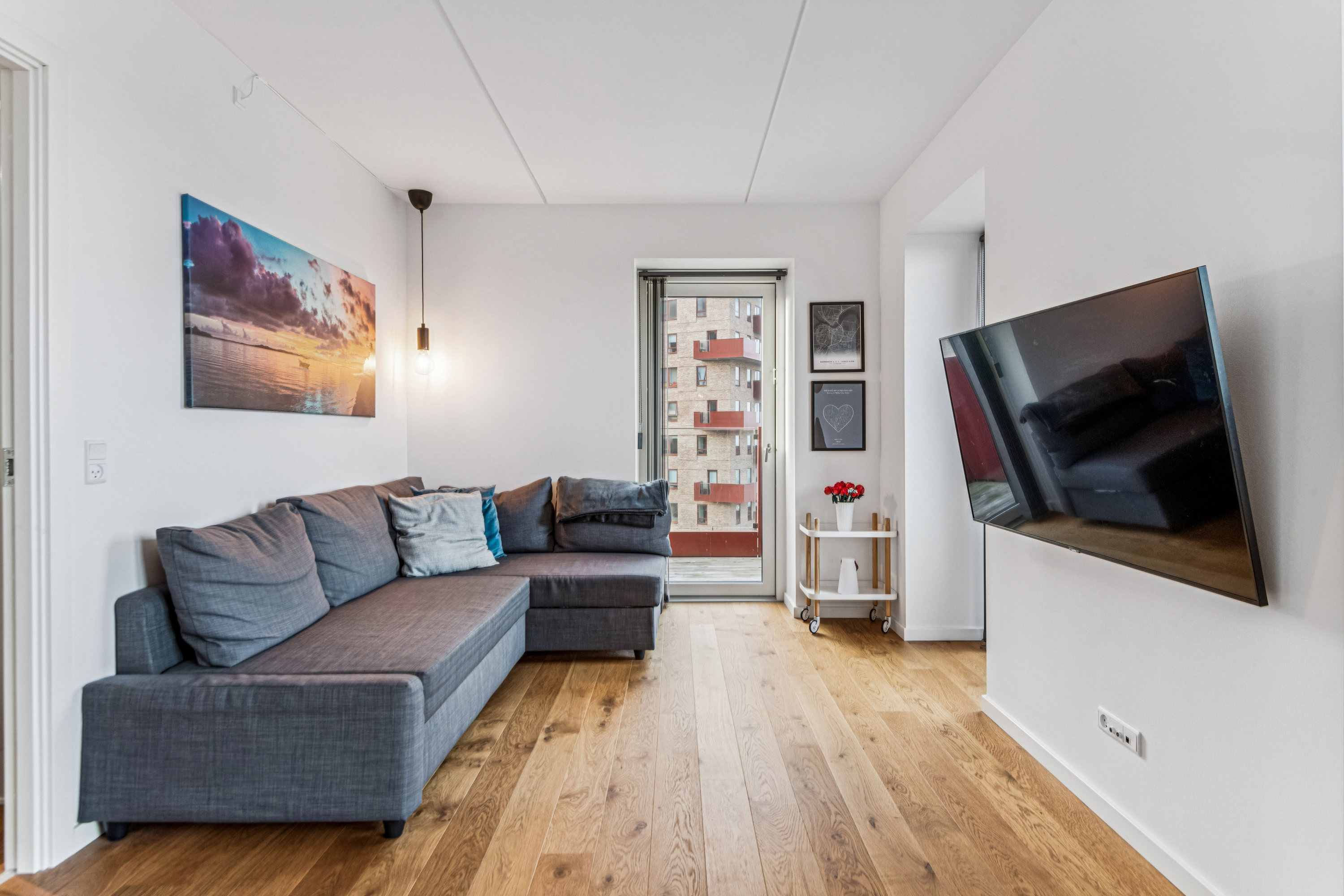 Fremhævet stue billede i fuldskærmstilstand. Billede af Egeparken 3, 3. 1., 9000 Aalborg