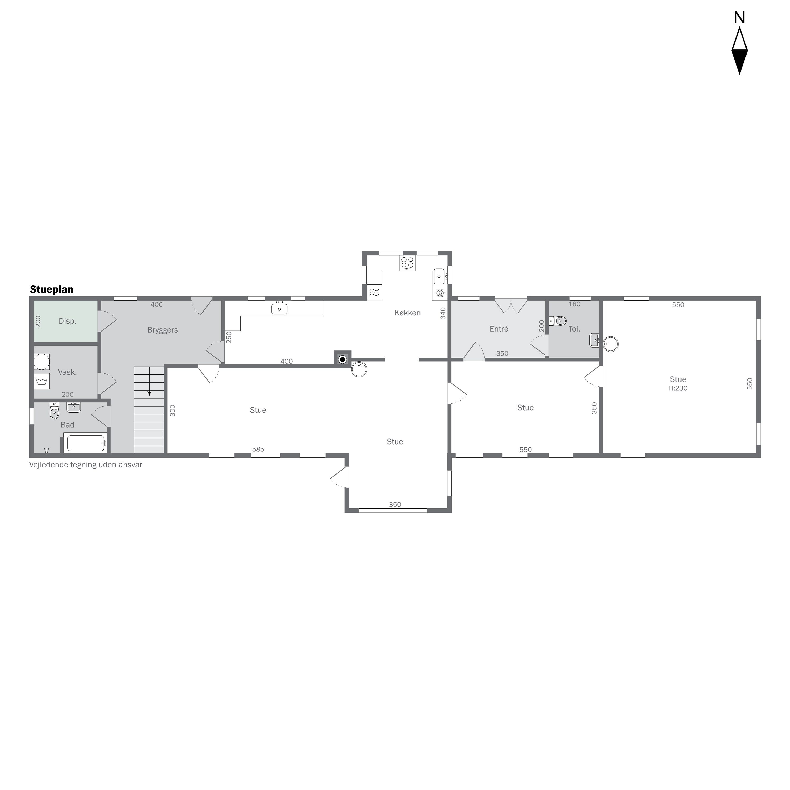 Plantegninger billede af Kalbyvejen 30, 3720 Aakirkeby