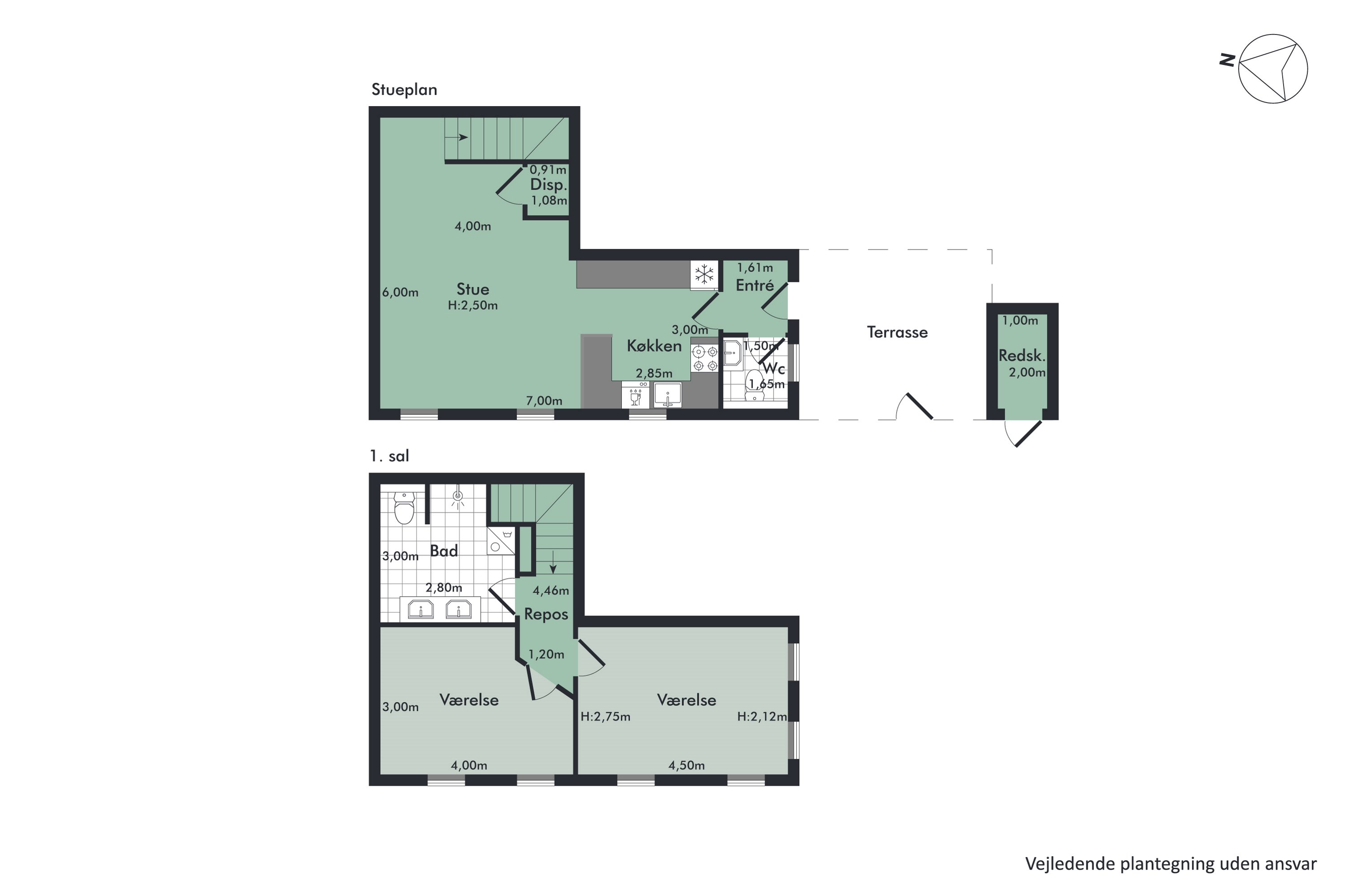 Plantegninger billede af Heimdalsgade 26B, Vejgaard, 9000 Aalborg