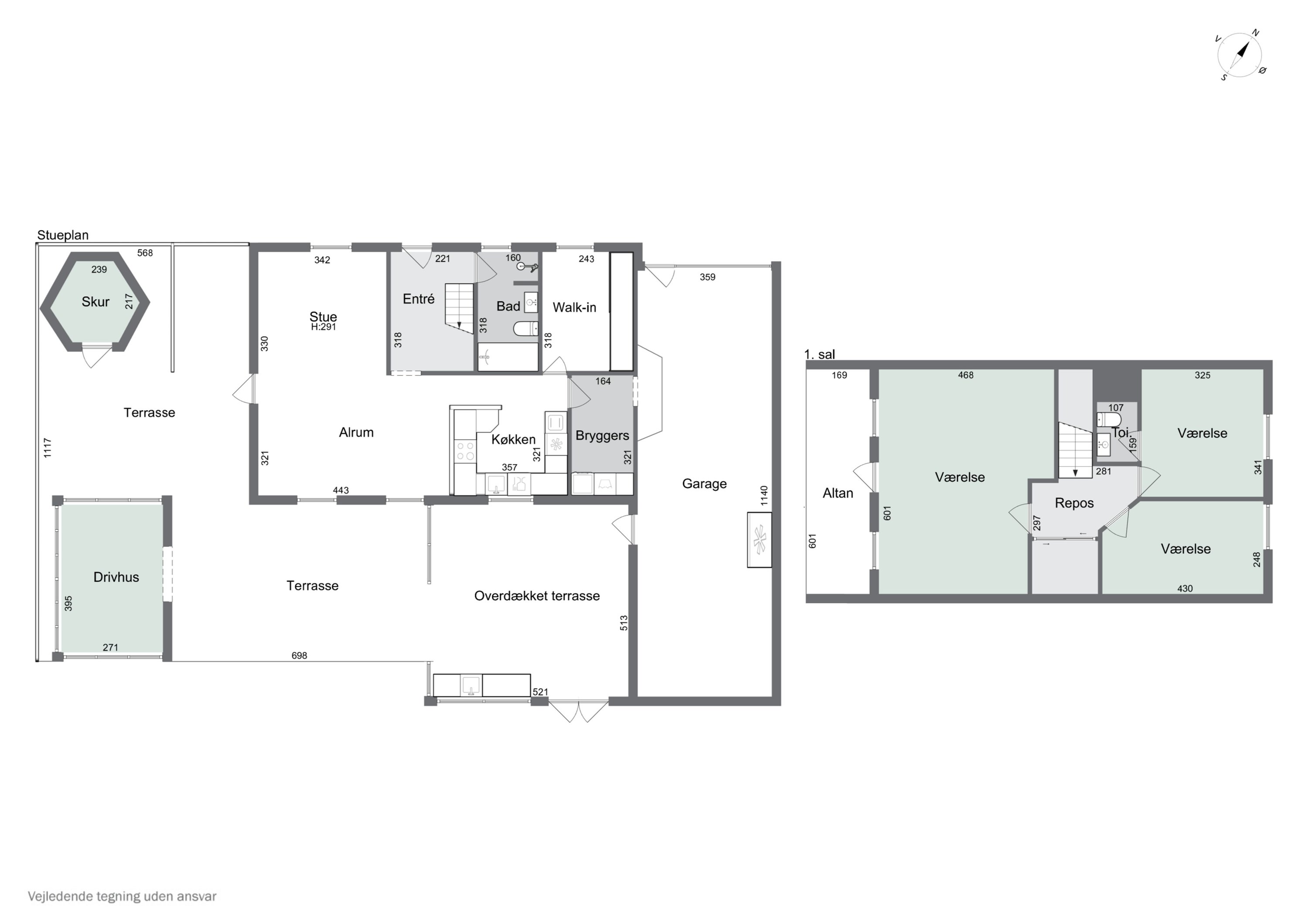 Plantegninger billede af Ulvmosevej 4, Lendum, 9870 Sindal