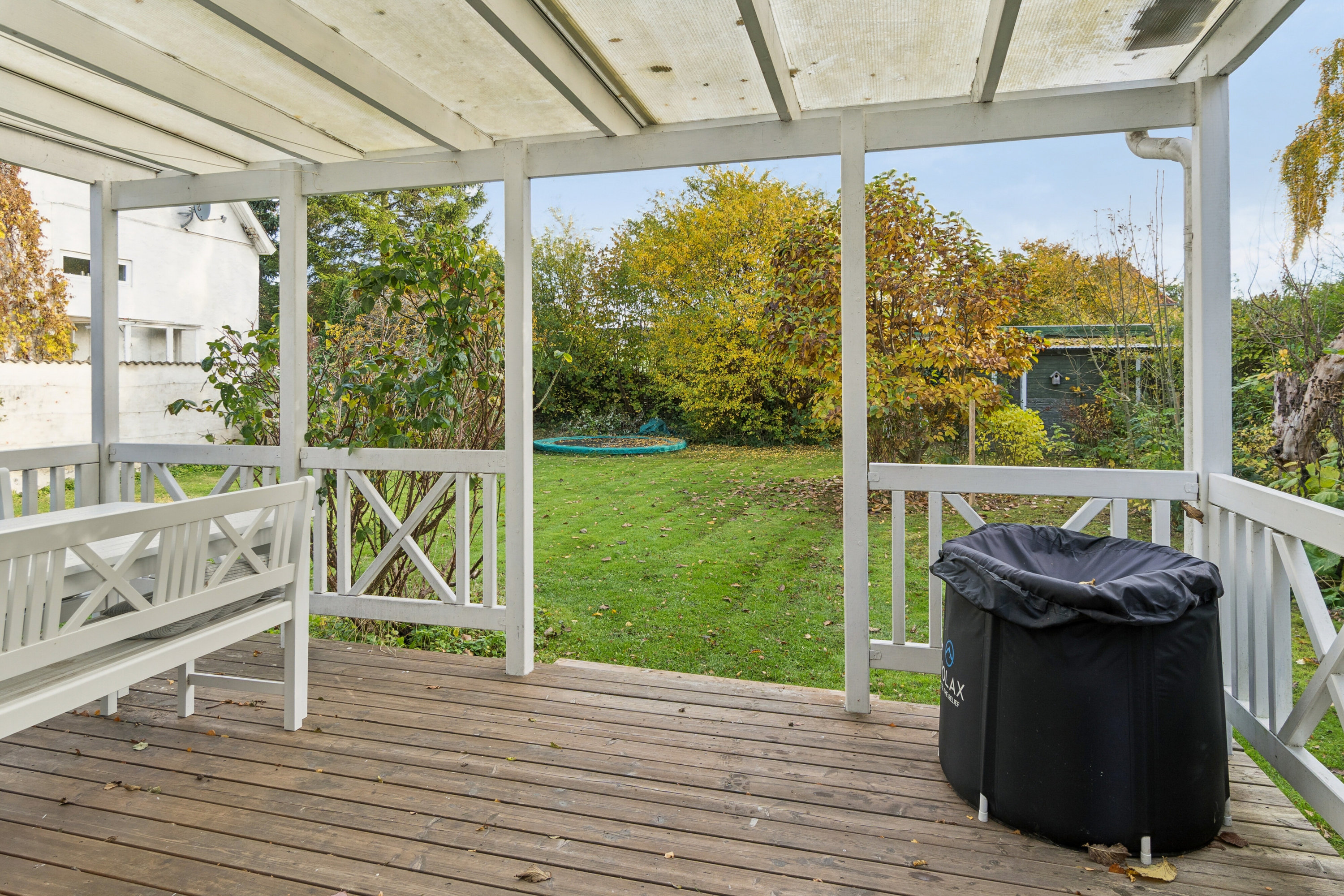 Fremhævet overdækket terrasse billede i fuldskærmstilstand. Billede af Pagteroldvej 9, 2650 Hvidovre