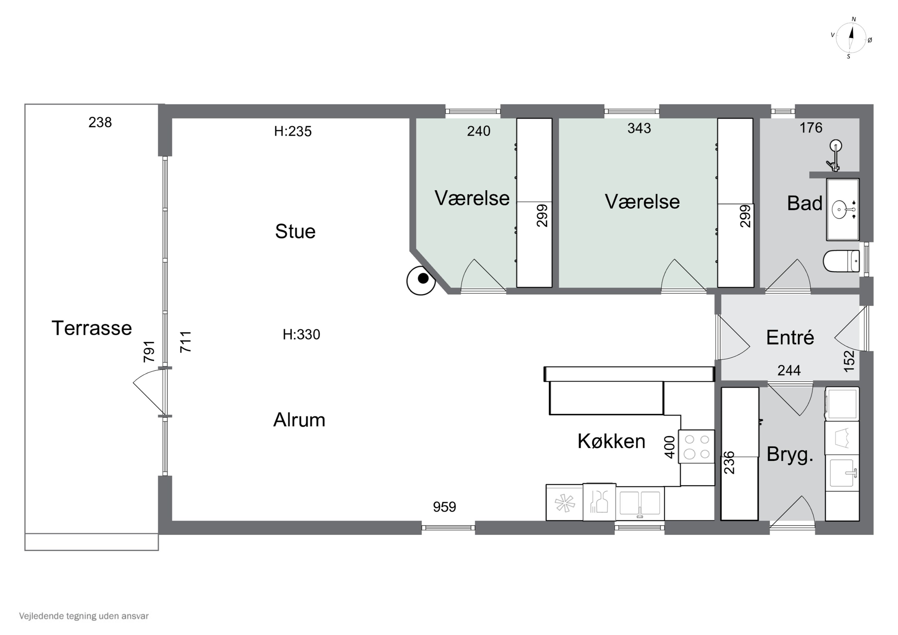 Plantegninger billede af Svanevænget 23B, 4040 Jyllinge