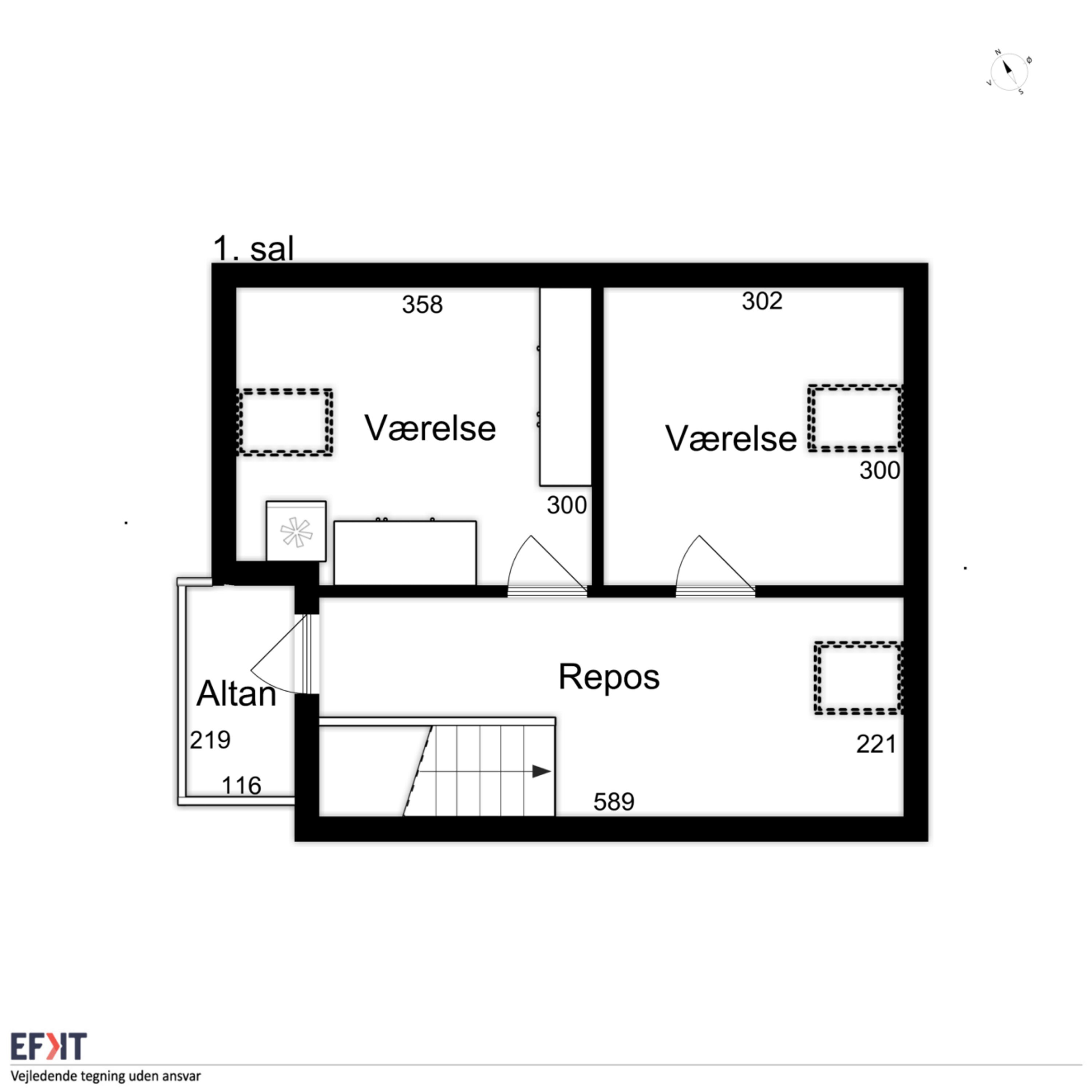 Plantegninger billede af Nørreport 16, 1., 5900 Rudkøbing