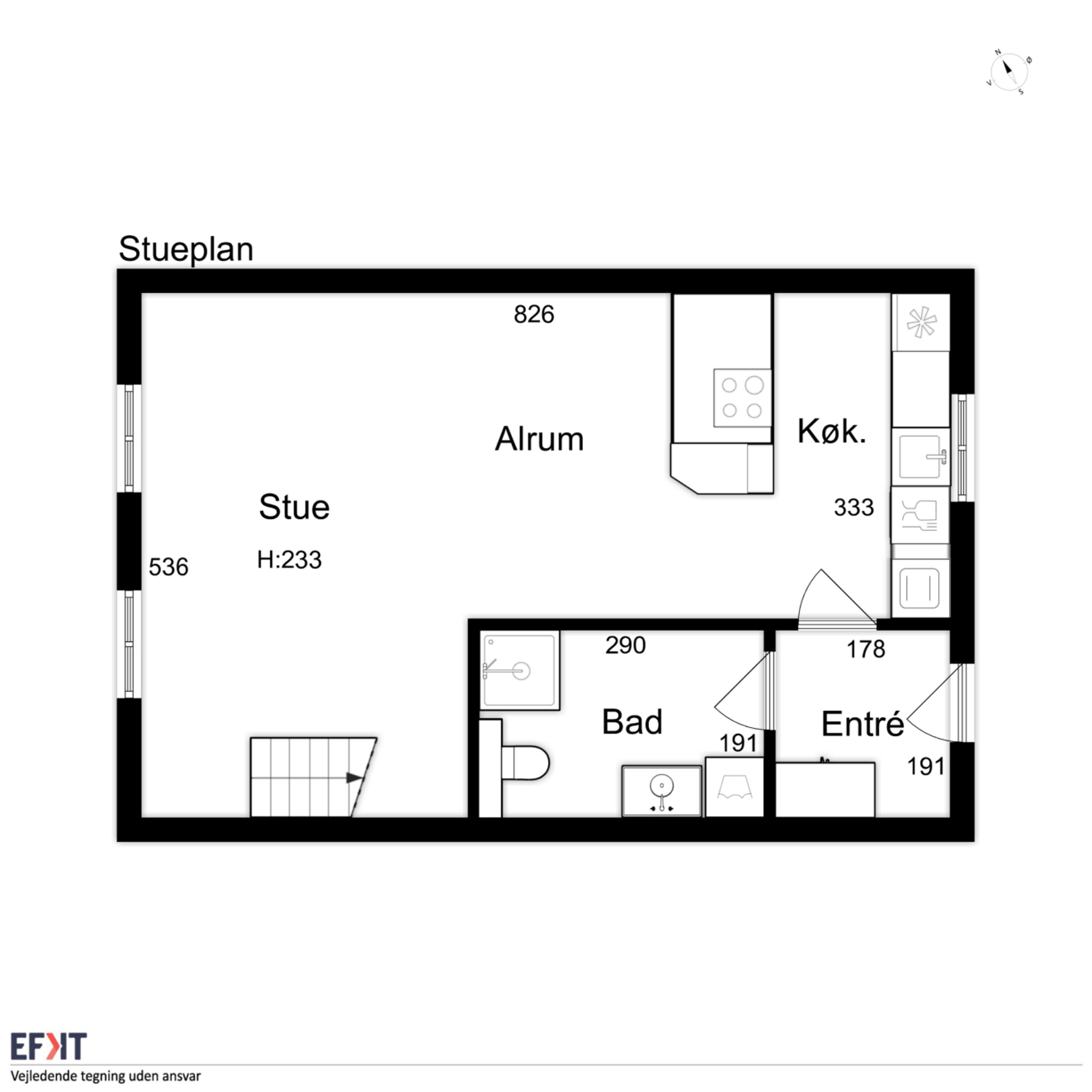 Plantegninger billede af Nørreport 16, 1., 5900 Rudkøbing