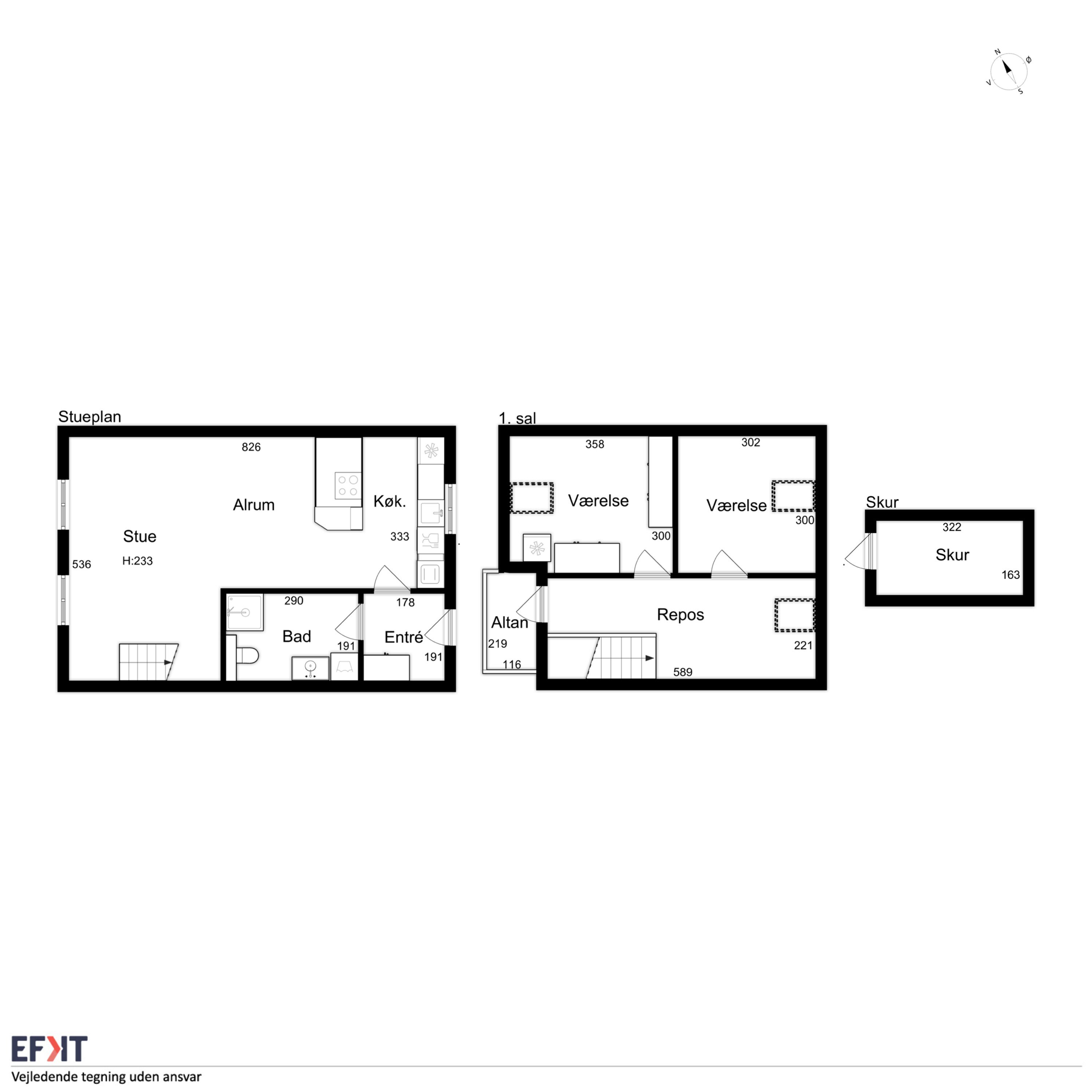 Plantegninger billede af Nørreport 16, 1., 5900 Rudkøbing