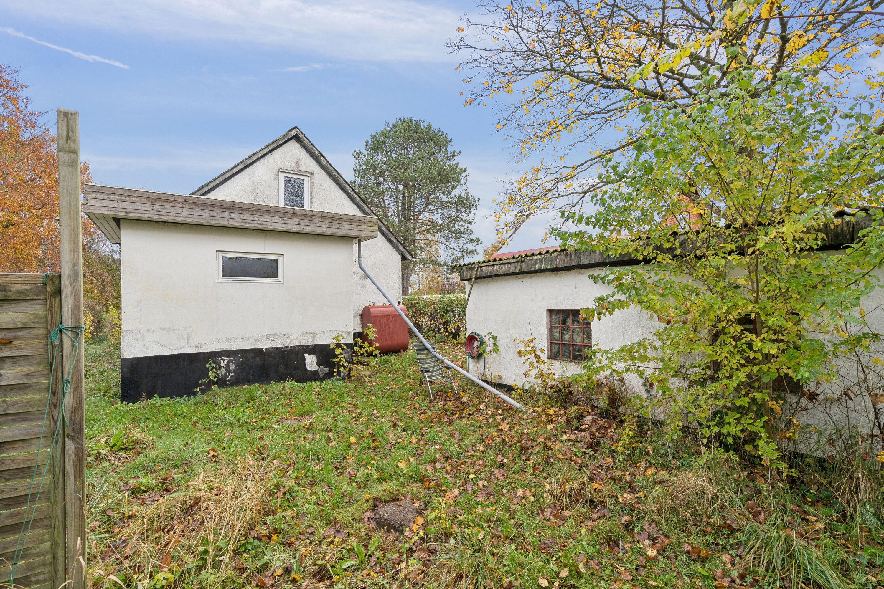 Fremhævet set fra haven billede i fuldskærmstilstand. Billede af Assensvej 170, Hillerslev, 5750 Ringe