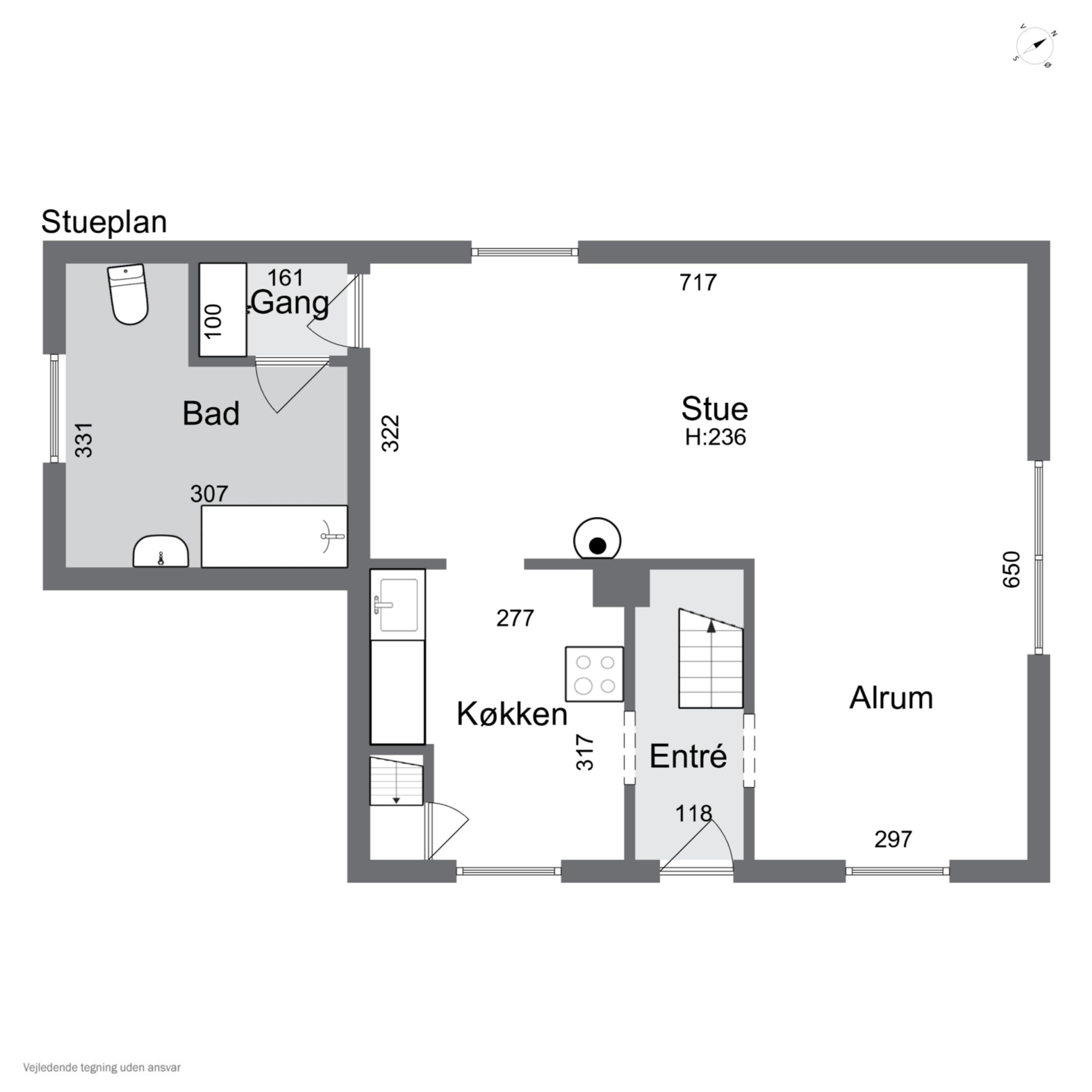 Plantegninger billede af Assensvej 170, Hillerslev, 5750 Ringe