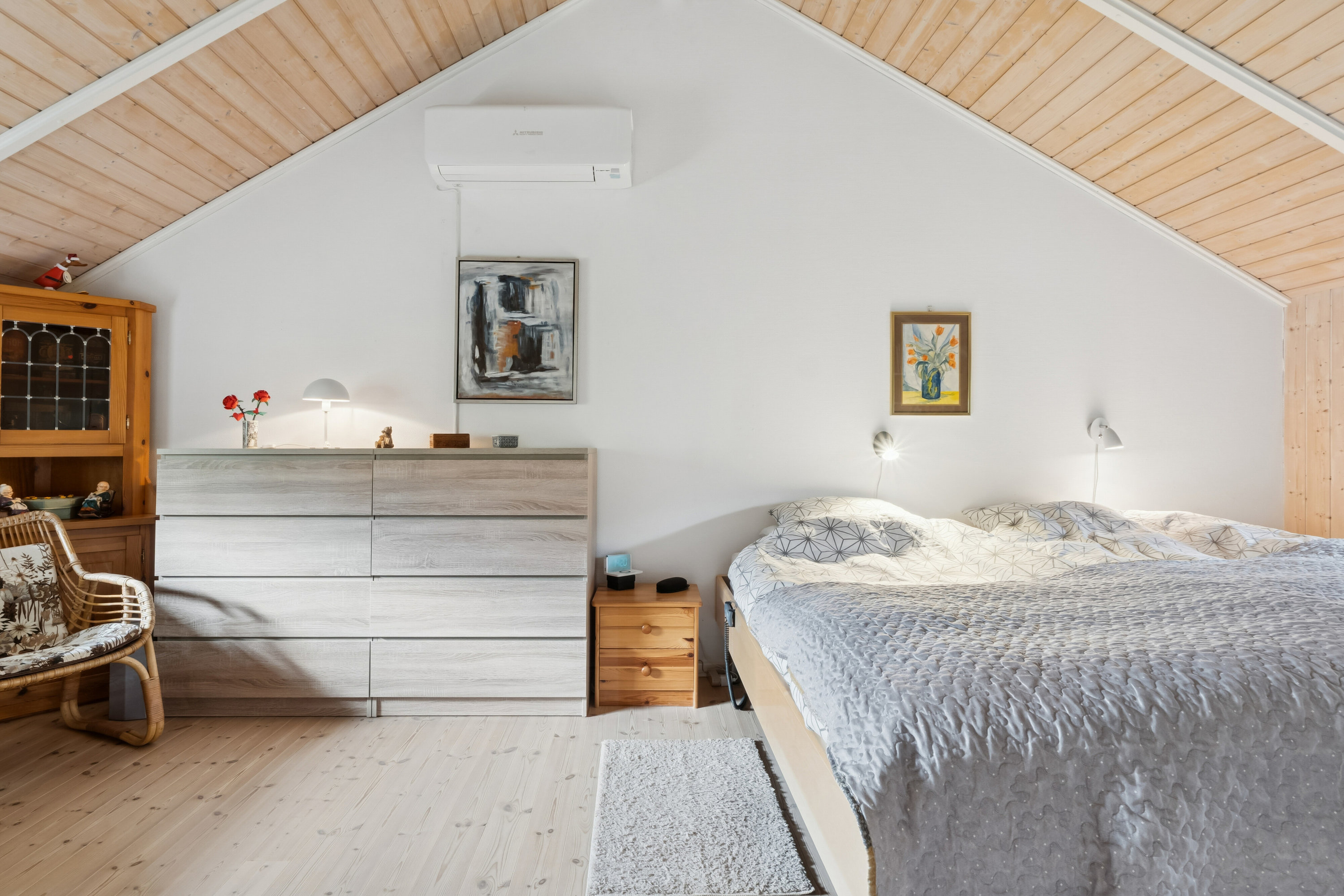 Fremhævet soveværelse billede i fuldskærmstilstand. Billede af Pilehaven 2, Ferslev, 4050 Skibby