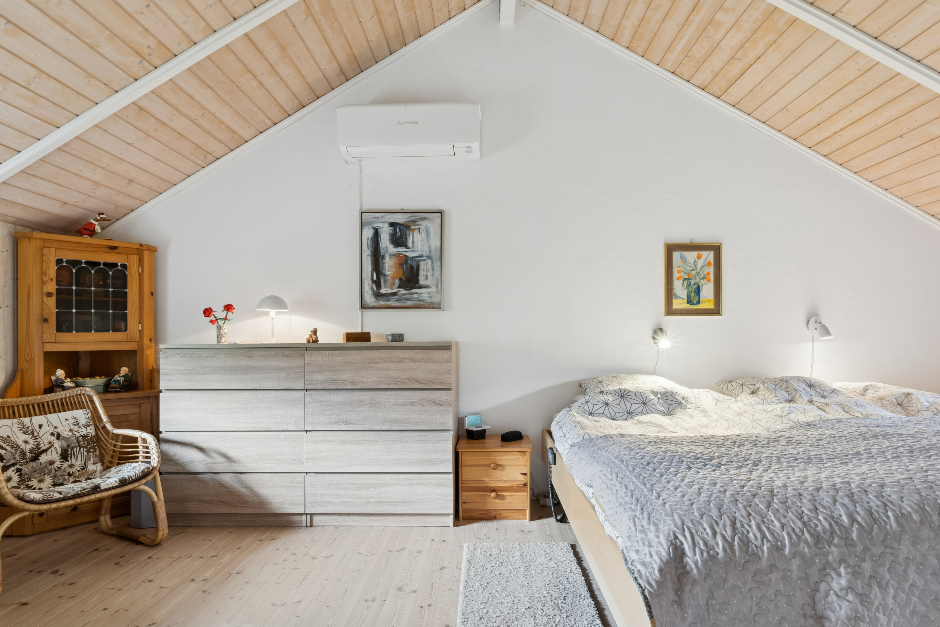 Fremhævet soveværelse billede i fuldskærmstilstand. Billede af Pilehaven 2, Ferslev, 4050 Skibby