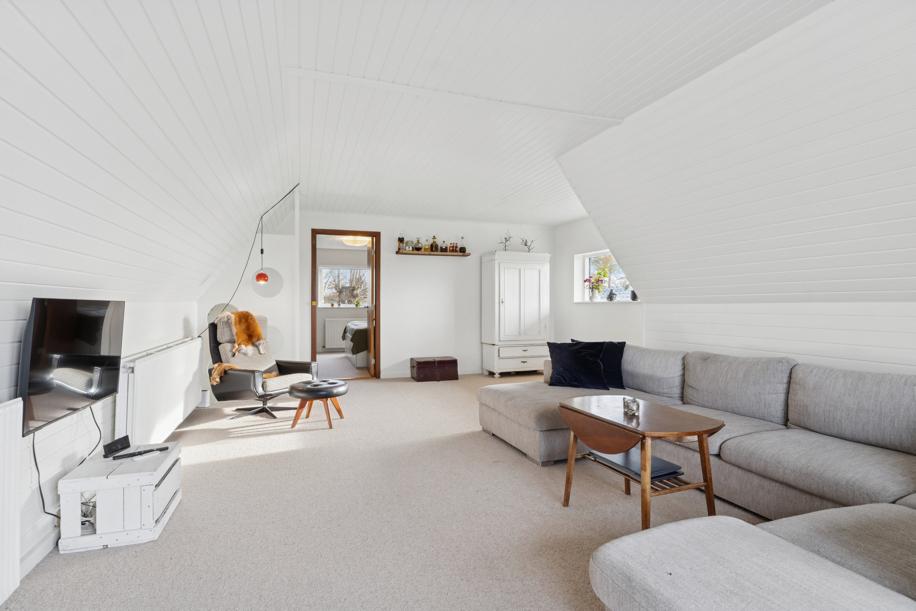 Fremhævet stue billede i fuldskærmstilstand. Billede af Sinding Hedevej 22, 8600 Silkeborg