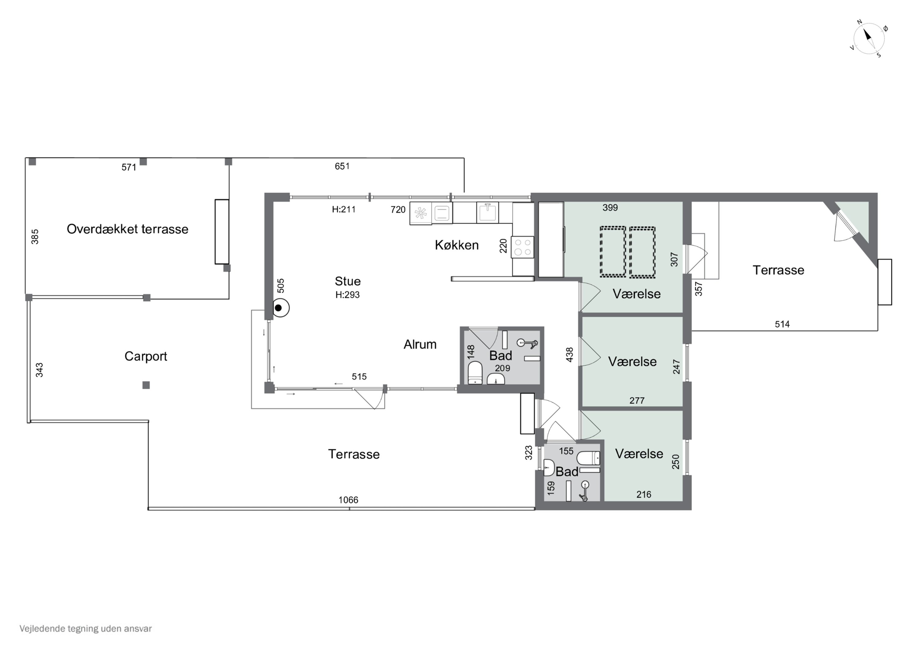 Plantegninger billede af Landemærket 1A, Yderby Lyng, 4583 Sjællands Odde